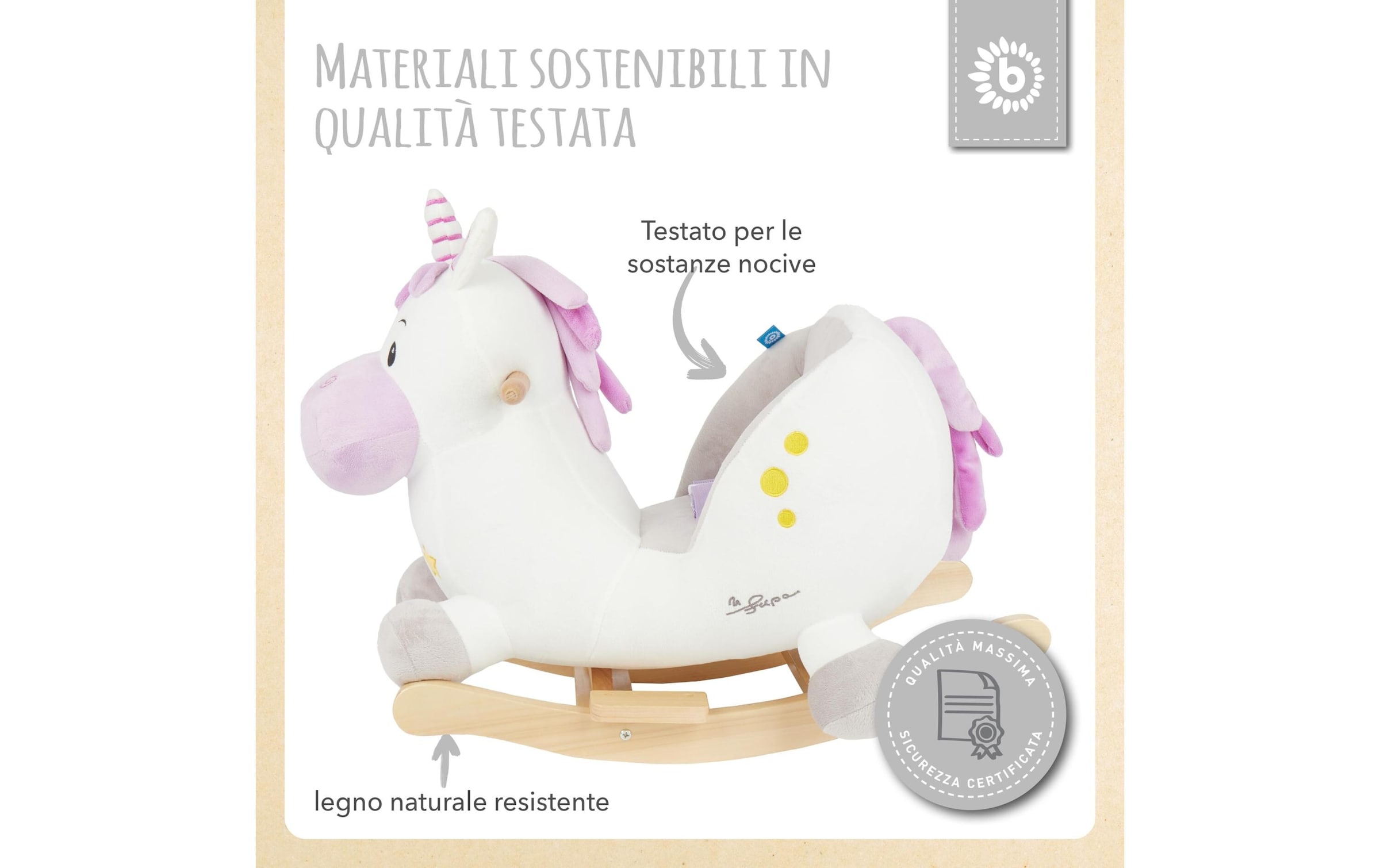 BIECO Schaukelpferd »Einhorn«