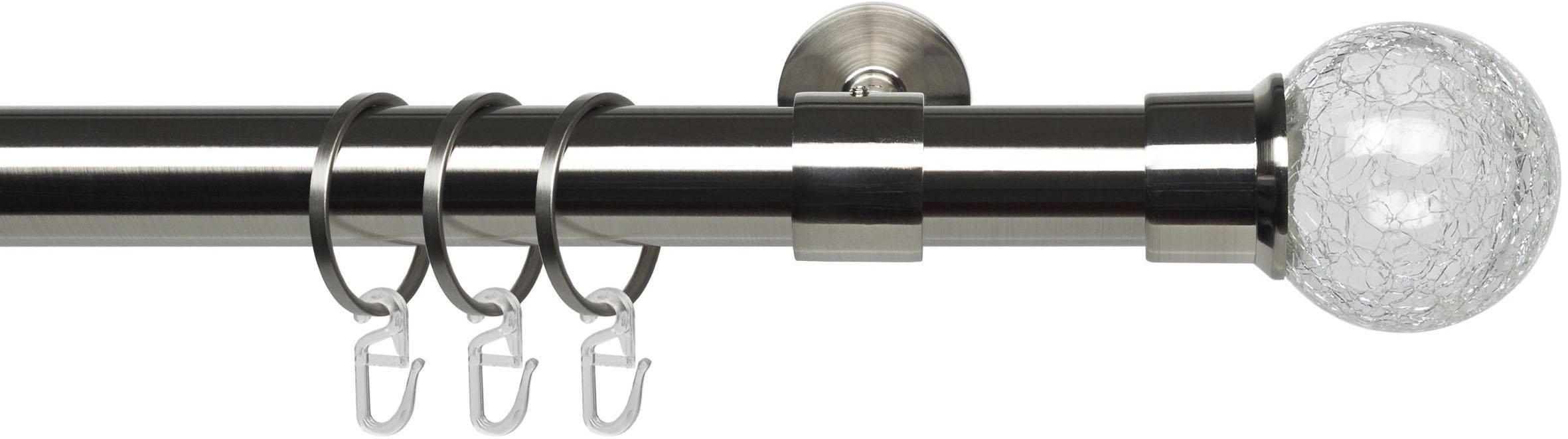 Image of Liedeco Gardinenstange »Glaskugel edelstahl-optik«, 1 läufig-läufig, Fixmass bei Ackermann Versand Schweiz