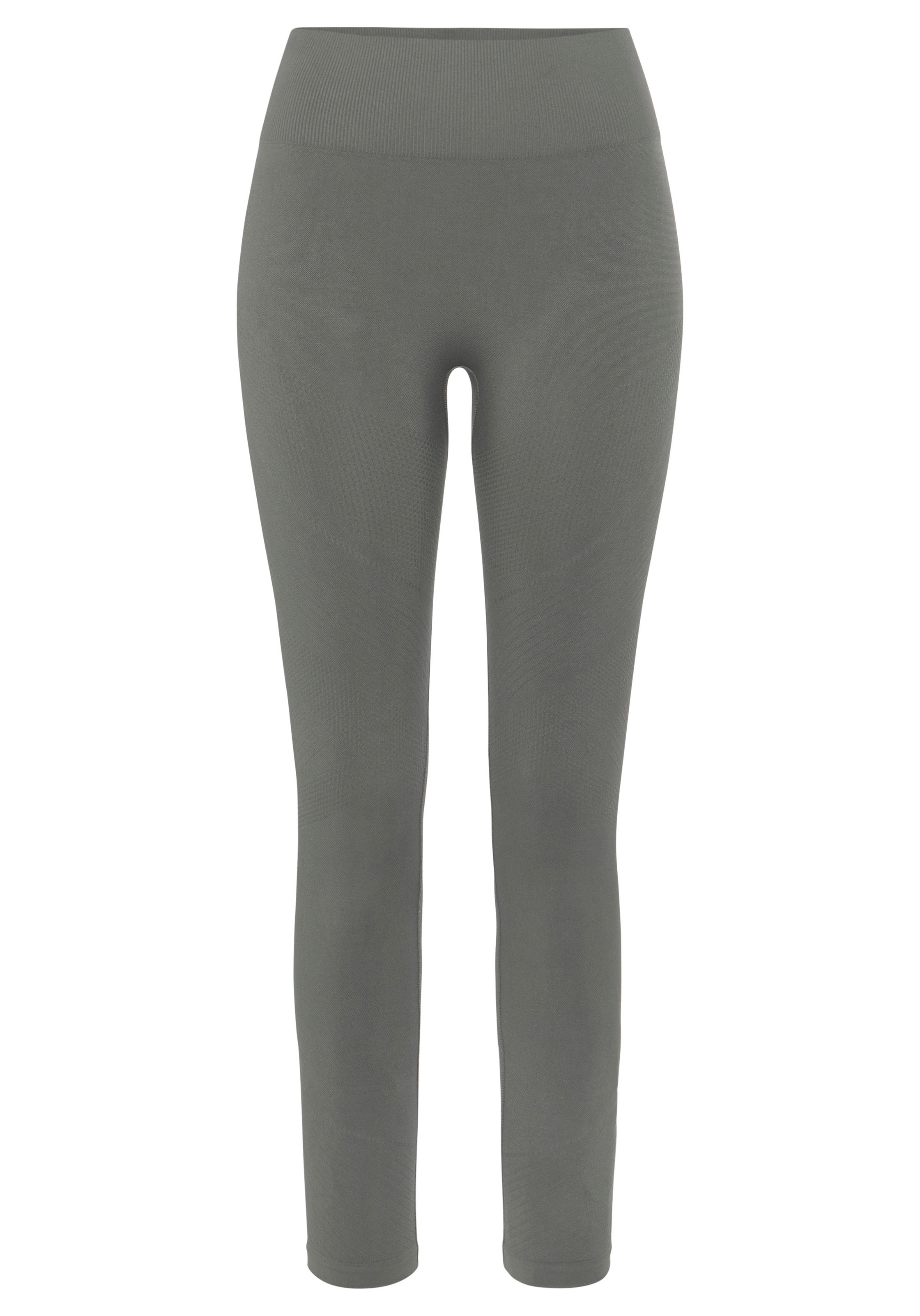 LASCANA Seamless Leggings "Po Push Up" mit Rippstruktur und Shapingeffekt, Sporthose, Sportleggings