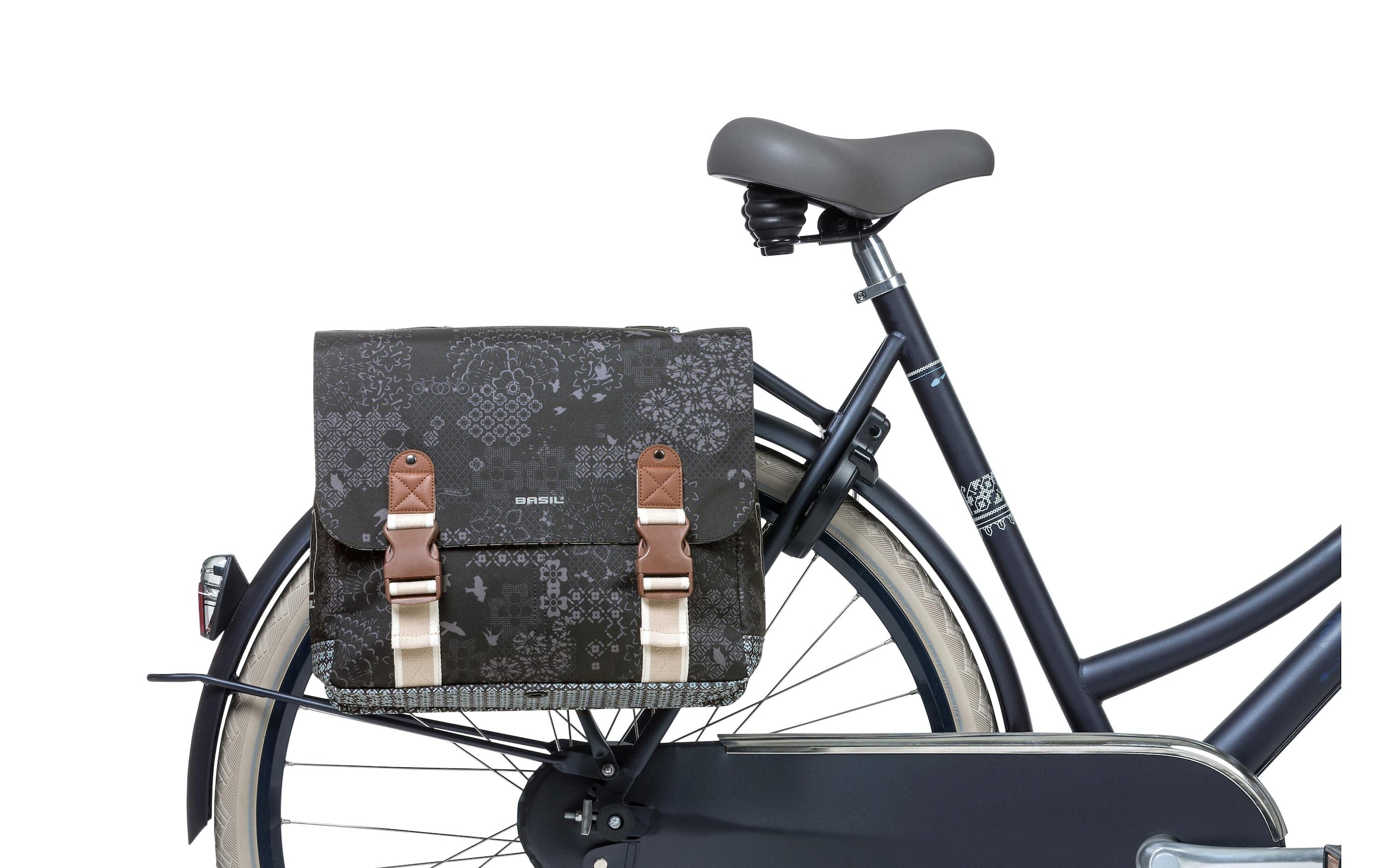 Basil Gepäckträgertasche »BASIL BOHEME DOUBLE BAG, schwarz«