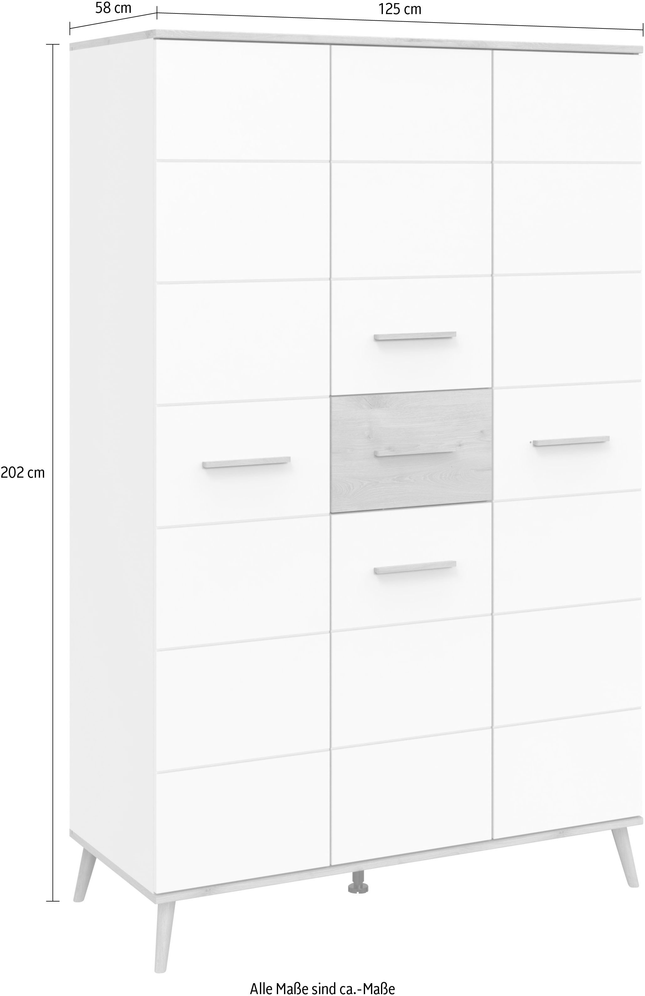 Wimex Kleiderschrank »Fehmarn« Mit Massivholzfüssen