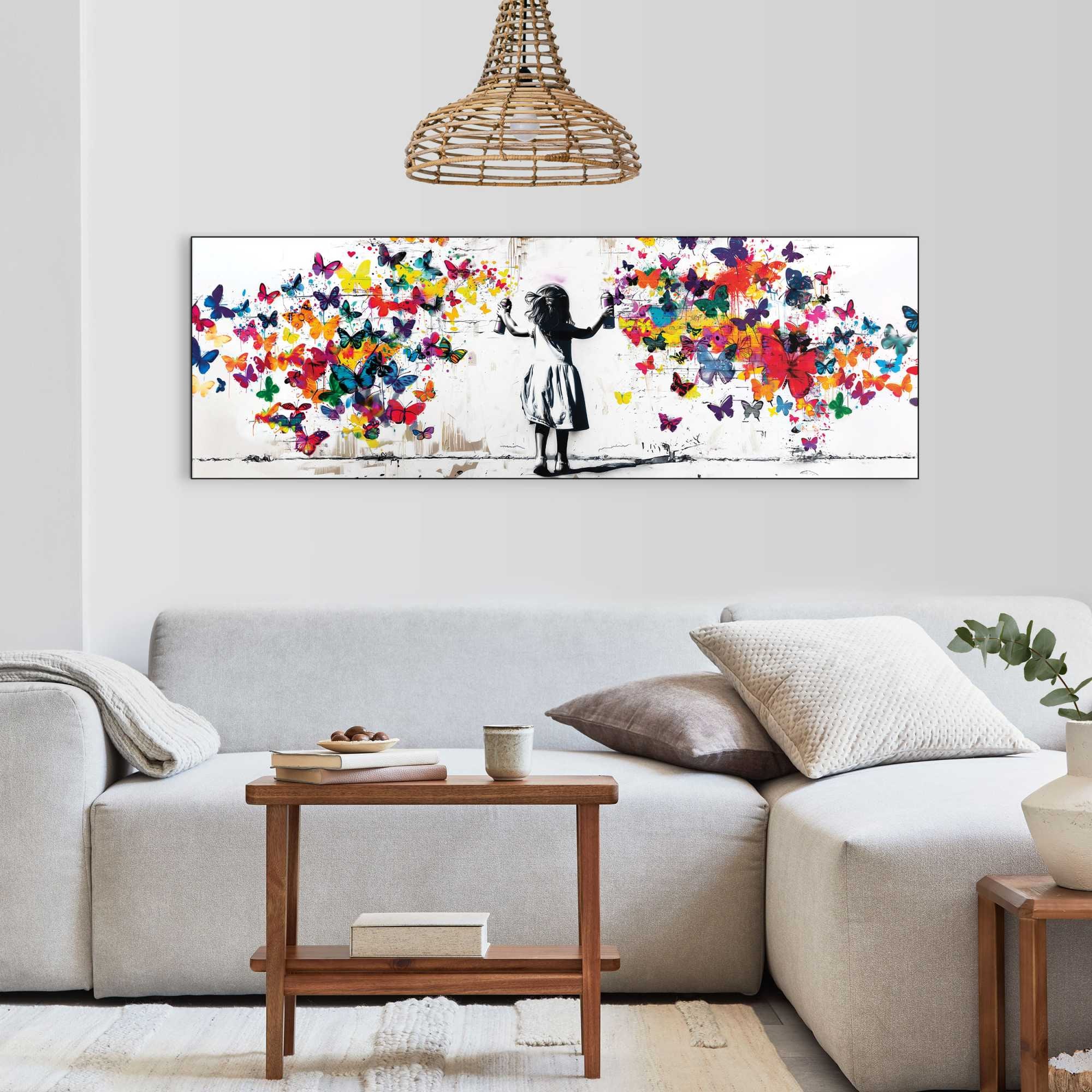 Reinders! Wandbild »Wolke von Schmetterlingen« Kinderzimmer - Mädchen - Mehrfarbig - MDF - Street Art - 156x52 cm
