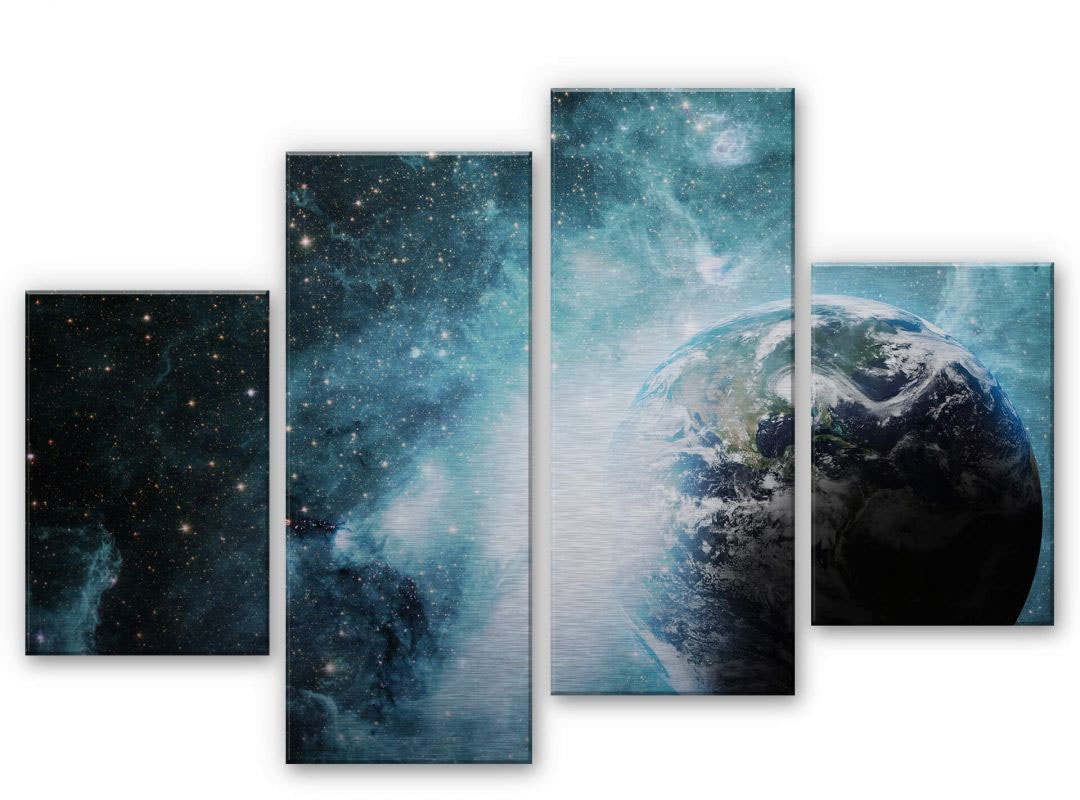 Wall-Art Mehrteilige Bilder »Universum Galaxie«, 4 St.) kaufen In einer (Set, fernen