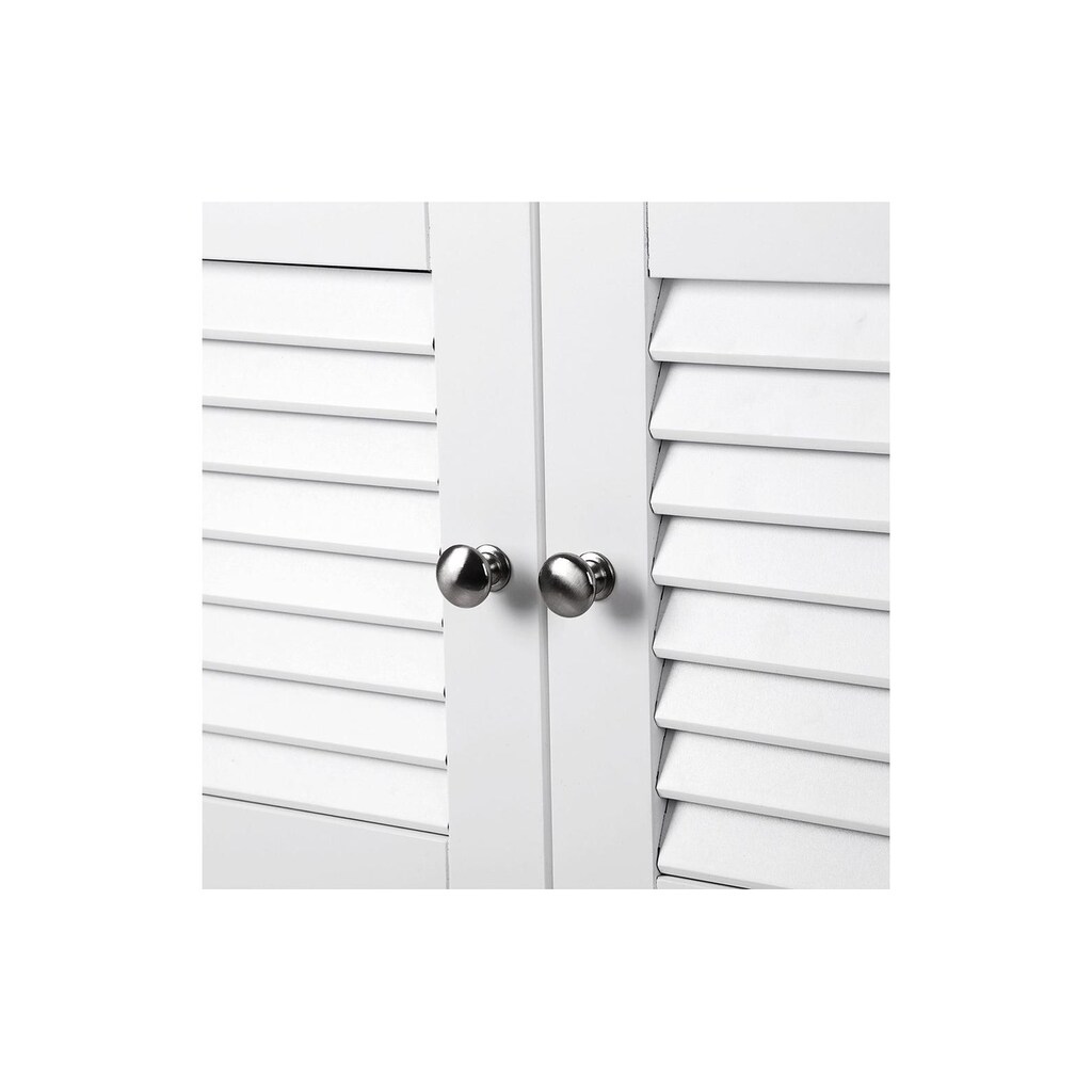 VASAGLE Waschbeckenunterschrank »mit Türen 60 x 60 cm, Weiss«