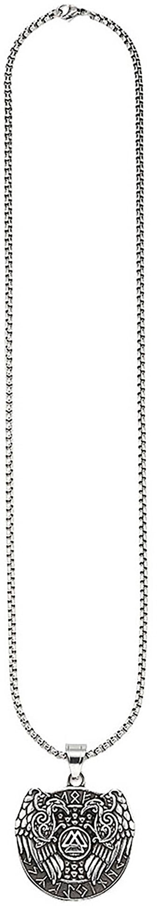 Bruno Banani Kette mit Anhänger »Schmuck Geschenk Edelstahlkette mit Anhänger rund«