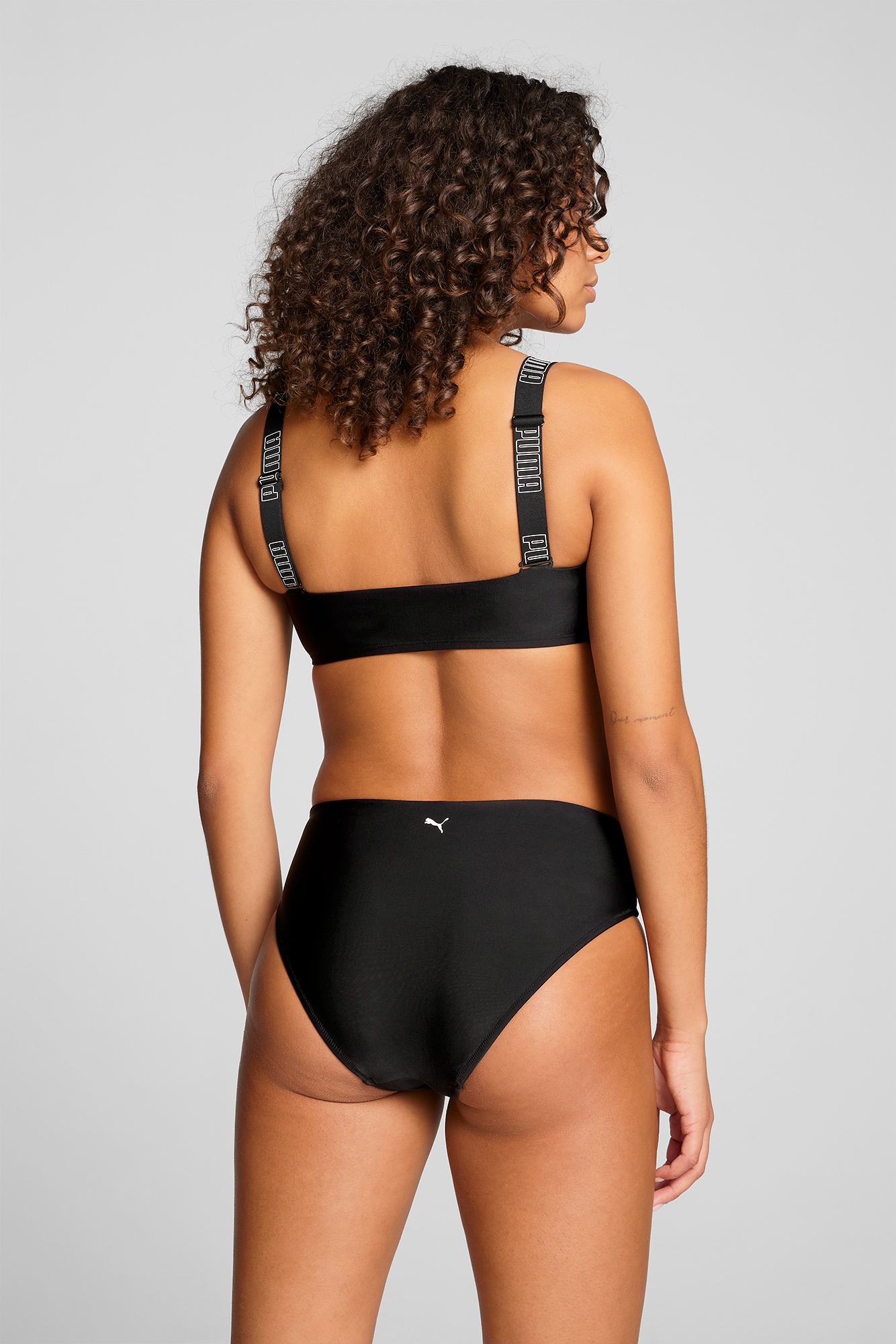 PUMA Bandeau-Bikini-Top »PUMA SWIM WOMEN BANDEAU TOP« breite, verstellbare Träger mit Logoschriftzug