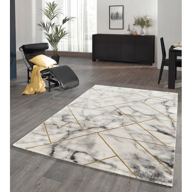 ♕ merinos Teppich »Craft 23299«, rechteckig, Wohnzimmer, Marmor Optik  versandkostenfrei auf