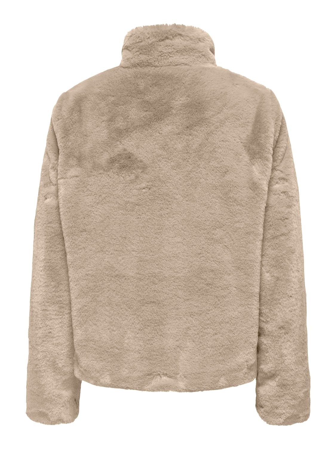 ONLY Fellimitatjacke »ONLNEWVIDA LIFE FAUX FUR JACKET OTW CC« ohne Kapuze Kunstfaser,