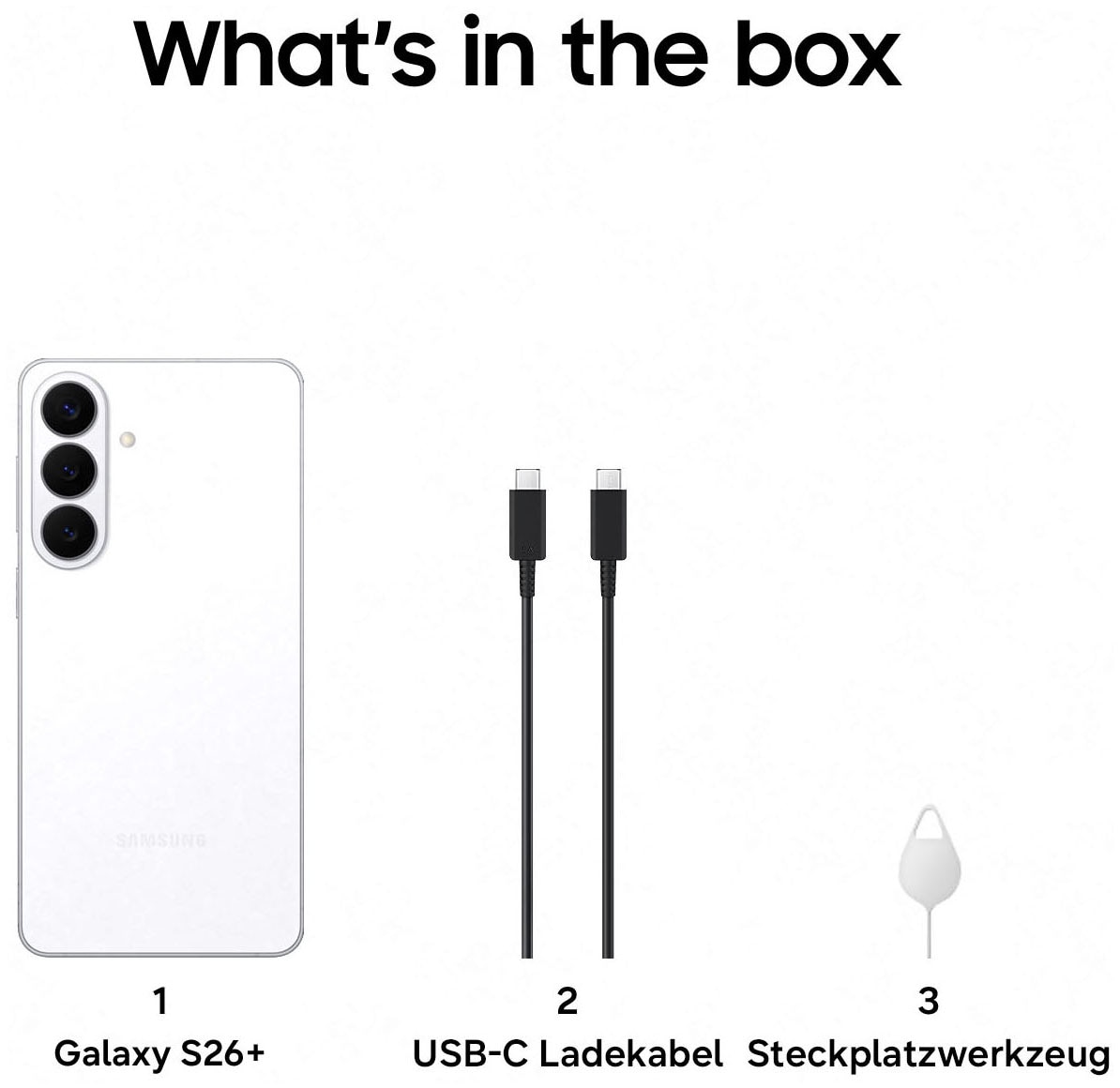 Samsung Smartphone »Galaxy S26+« Weiss