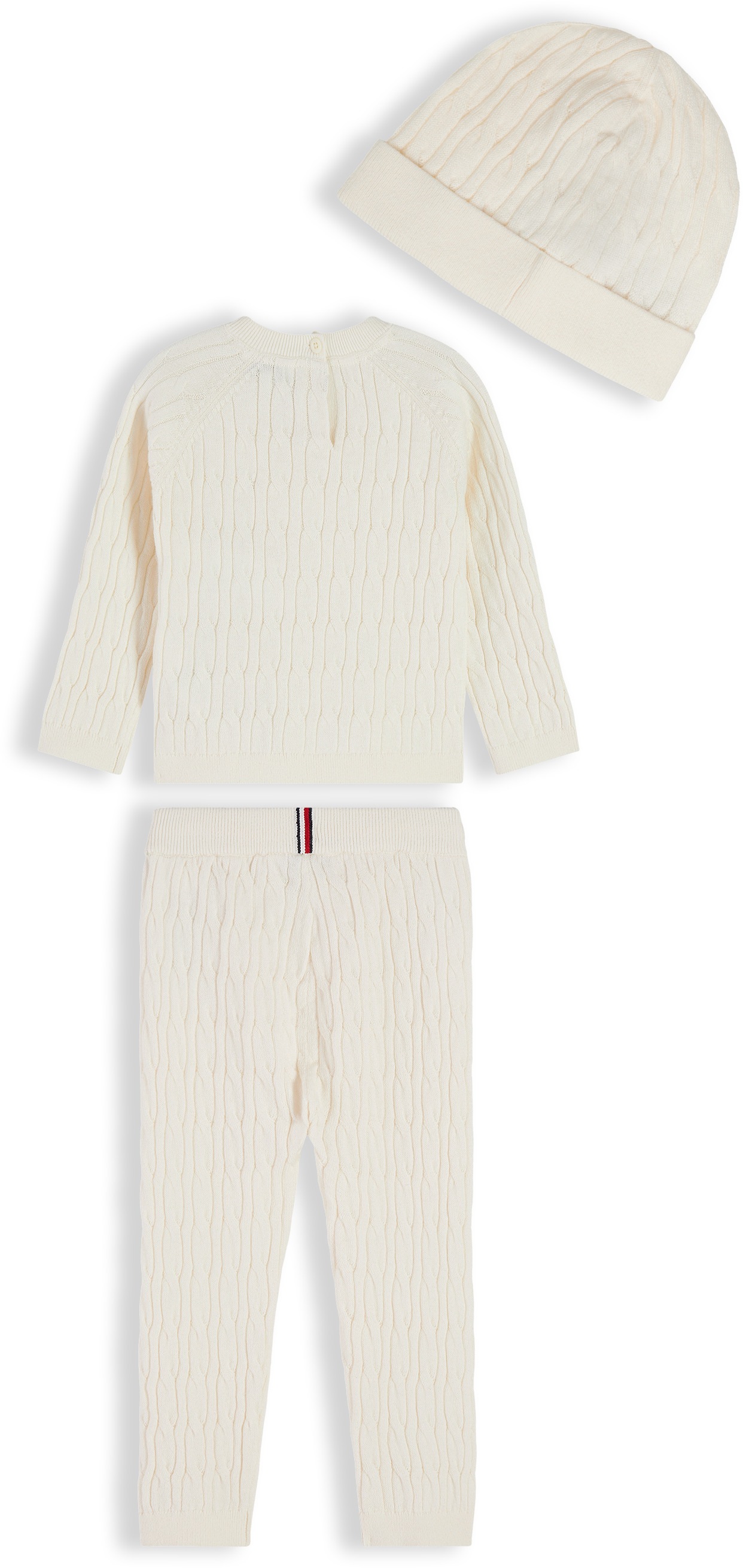 Tommy Hilfiger Neugeborenen-Geschenkset Set, 3 weiche Strickqualität, für Babys