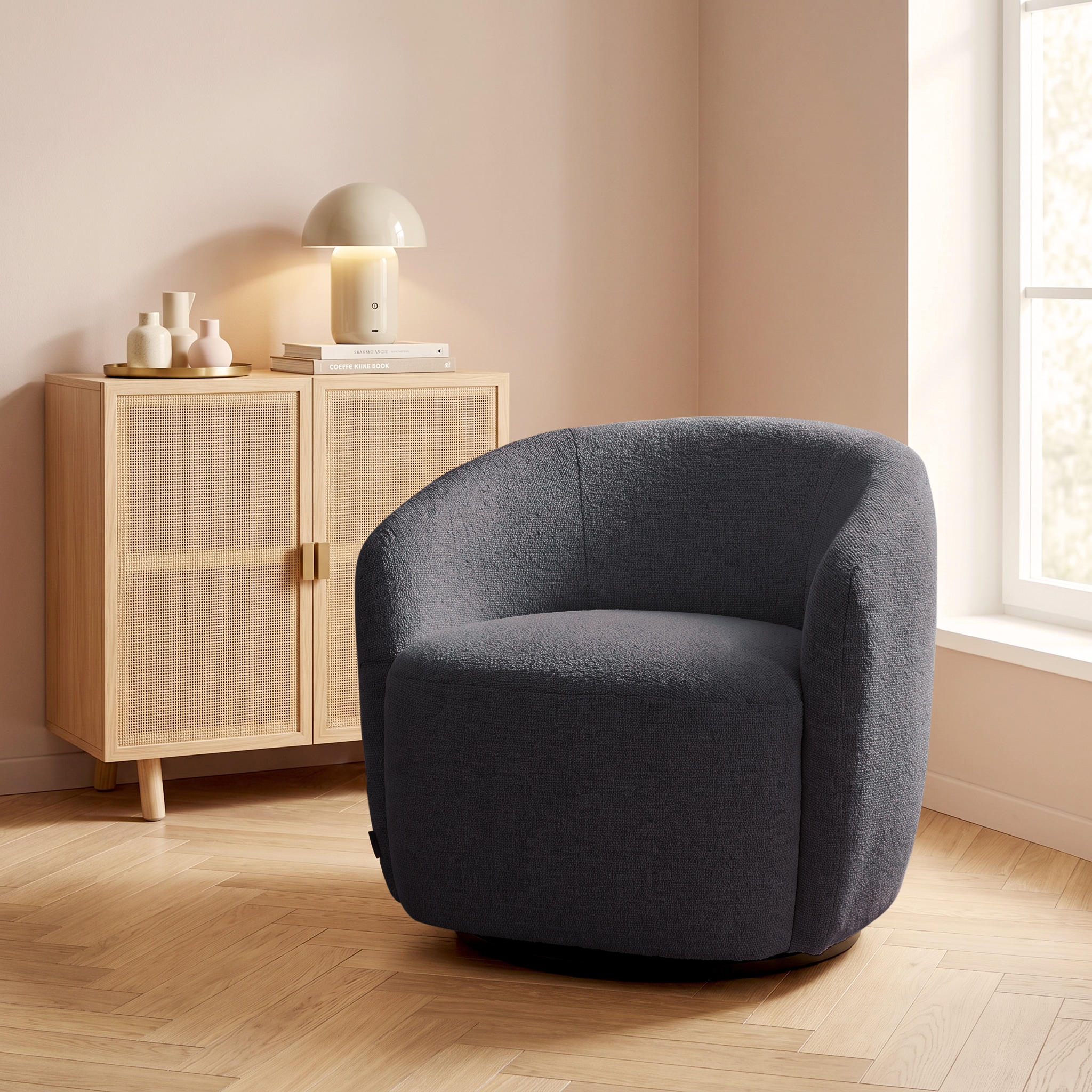 LeGer Home by Lena Gercke Fauteuil pivotant »ZAYRA Lese-Sessel, TV-Sessel, Loungesessel« 360° drehbar, Webstoff