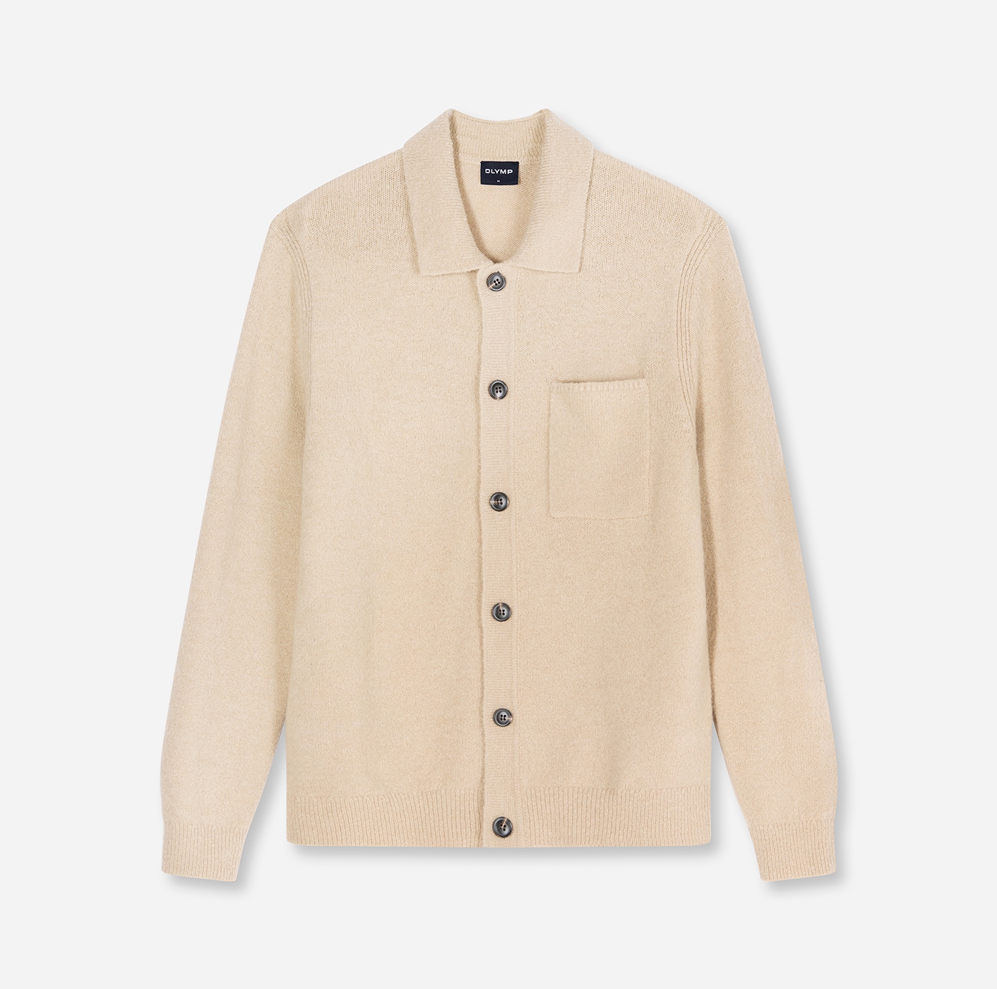 OLYMP Veste en tricot »Casual« avec proportion de laine, surchemise, coupe régulière