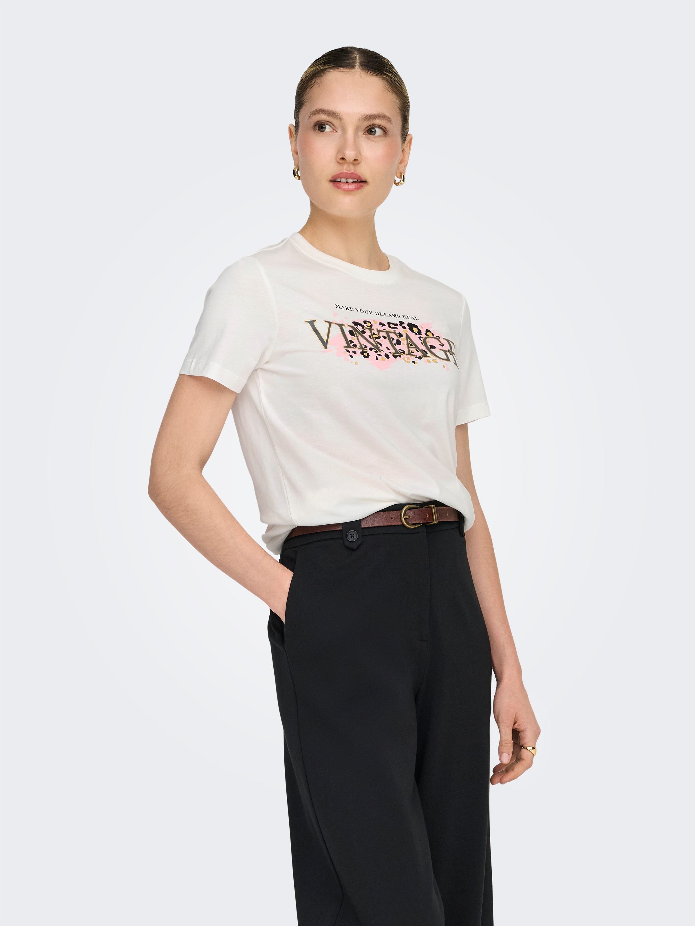 Image of ONLY Kurzarmshirt "ONLFREEZE LIFE S/S HEART TEE BOX JRS" Baumwolle, regular fit, Rundhals