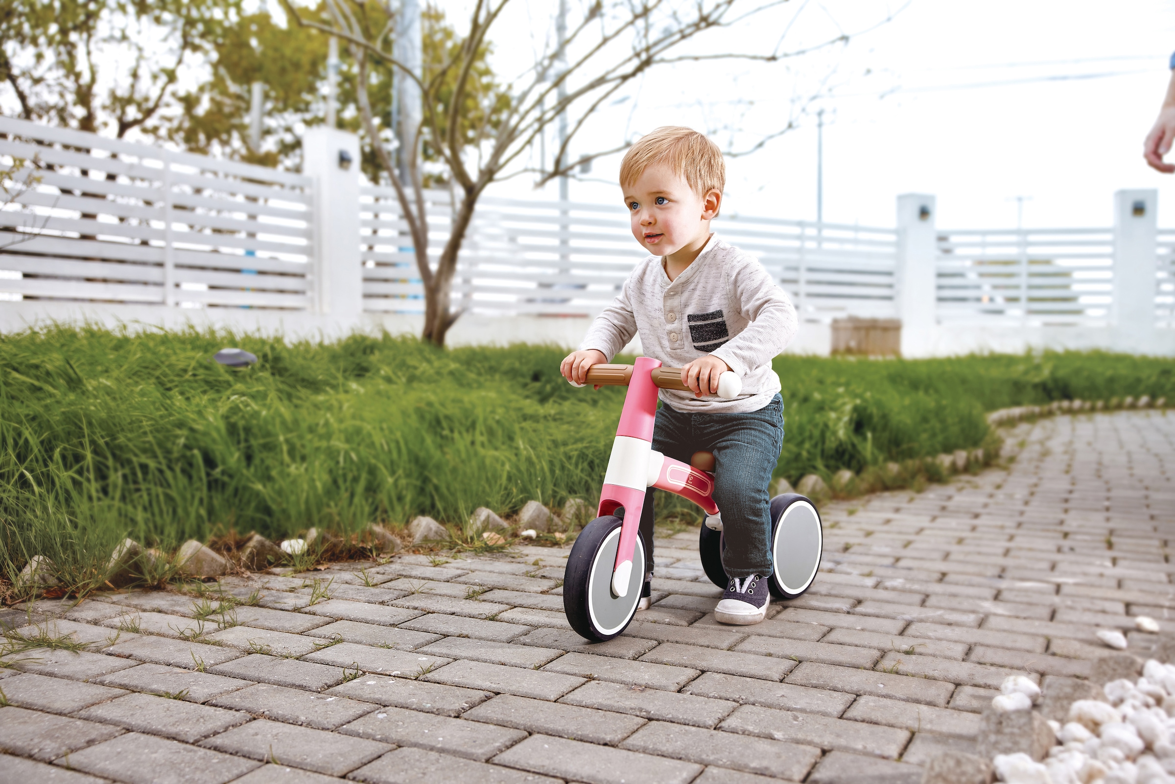 Hape Dreirad »Mein erstes Lauf-Dreirad, Rosa«, mit leichtem Aluminiumrahmen