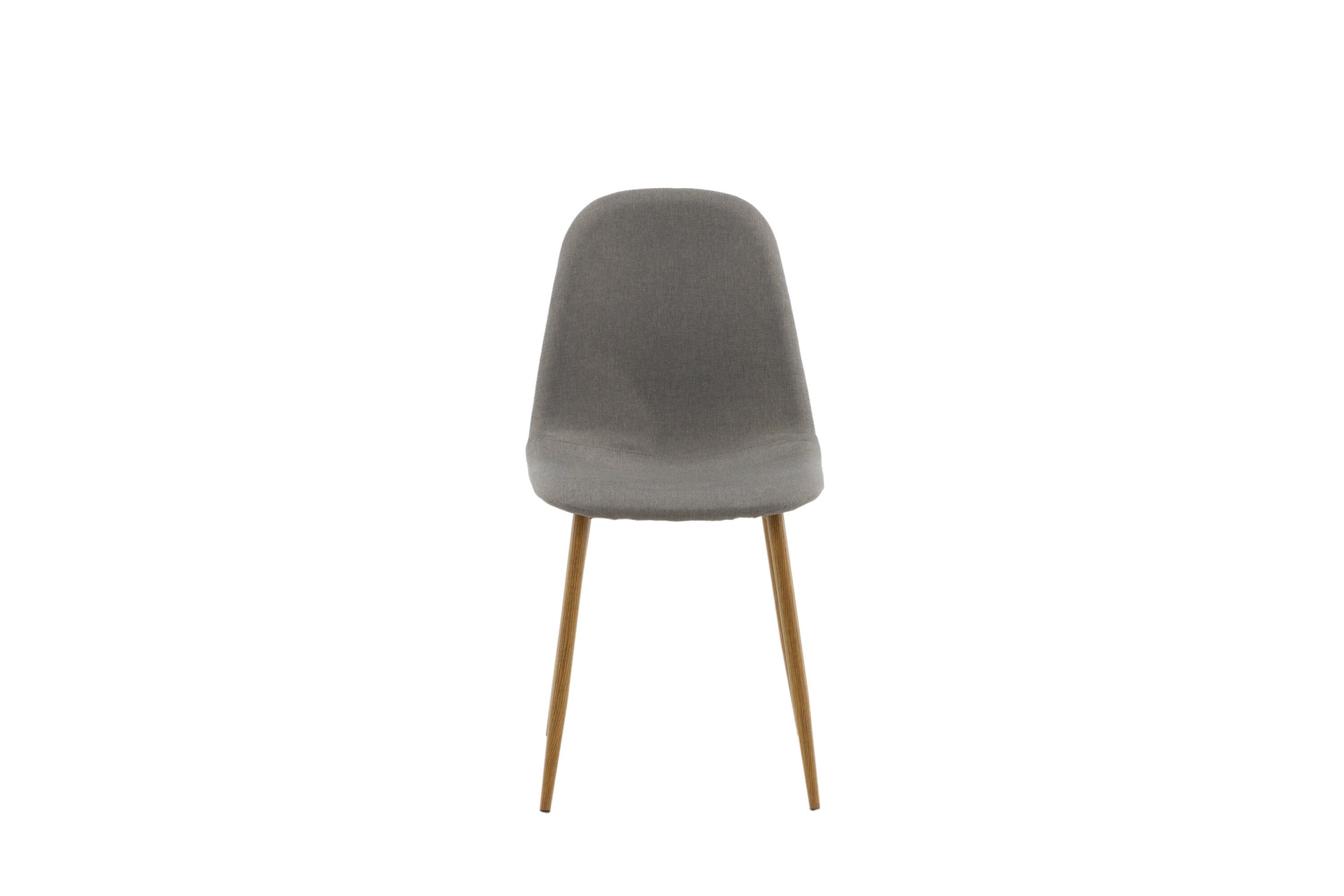Venture Home Chaise de salle à manger »Polar, 2er-Set Esszimmerstühle in Mittelgrau, Holzoptik-Beine, 150 kg« () 2 cuischaise rembourrée, revêtement en tissu, pieds en acier, rembourrée, moderne