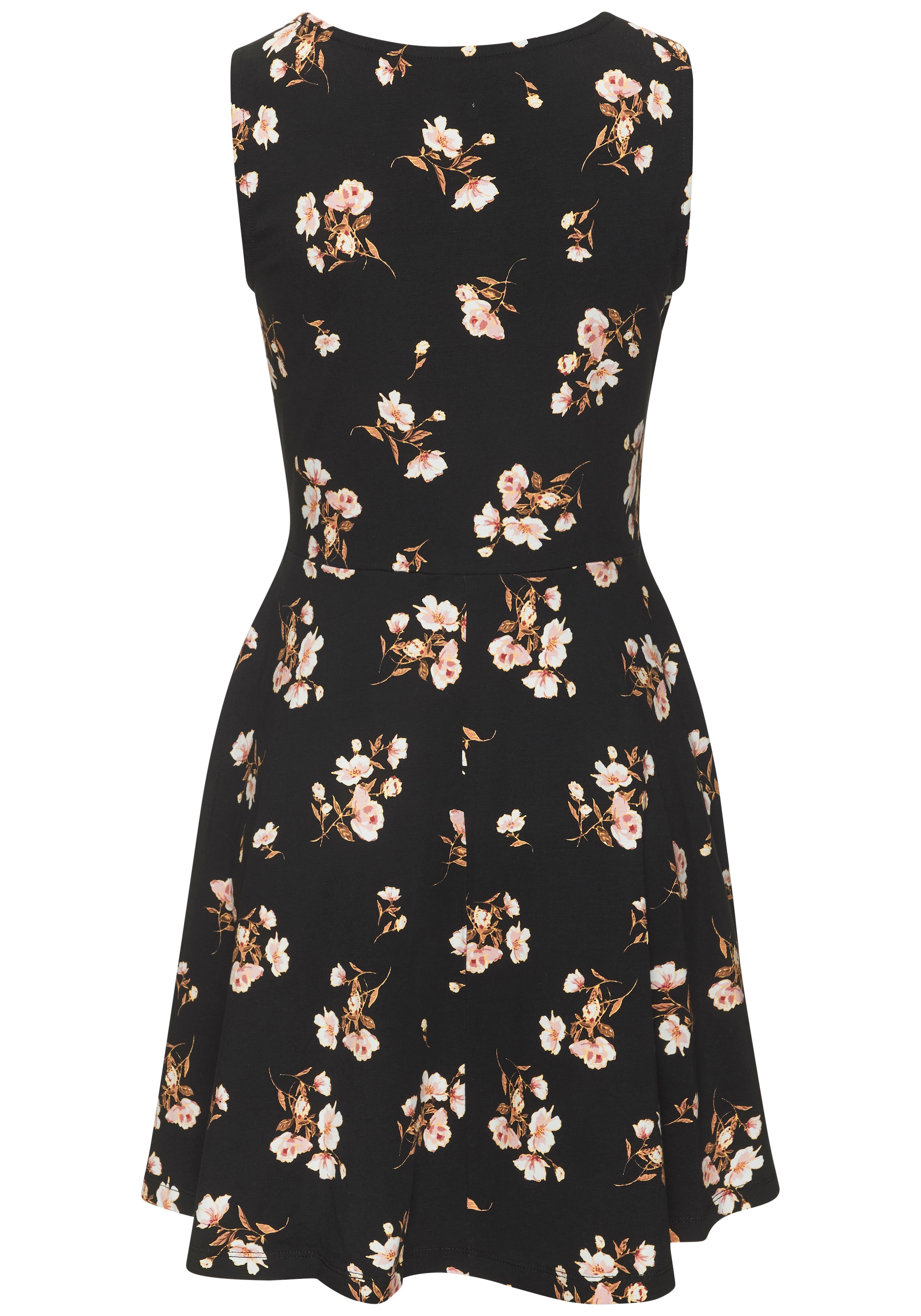 Vivance Strandkleid mit Blumenprint, Minikleid, Sommerkleid aus Baumwolle