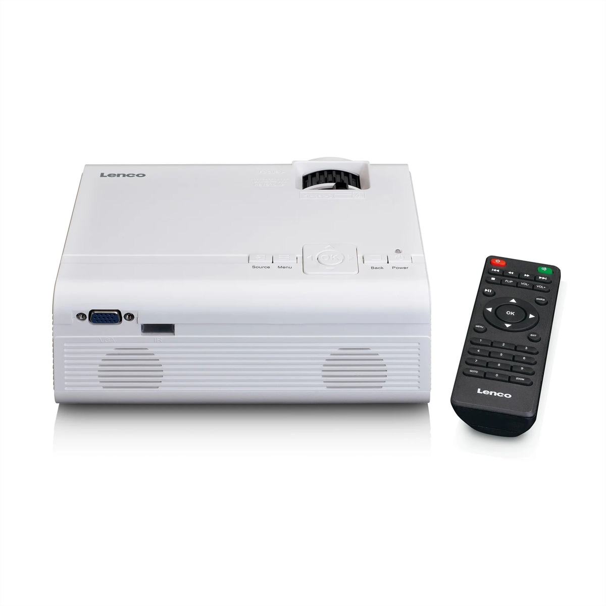 Lenco Beamer »Lenco Beamer LPJ-280WH weiss, LED, HDMI, AV-In, 2800 Lum. 3000:1«