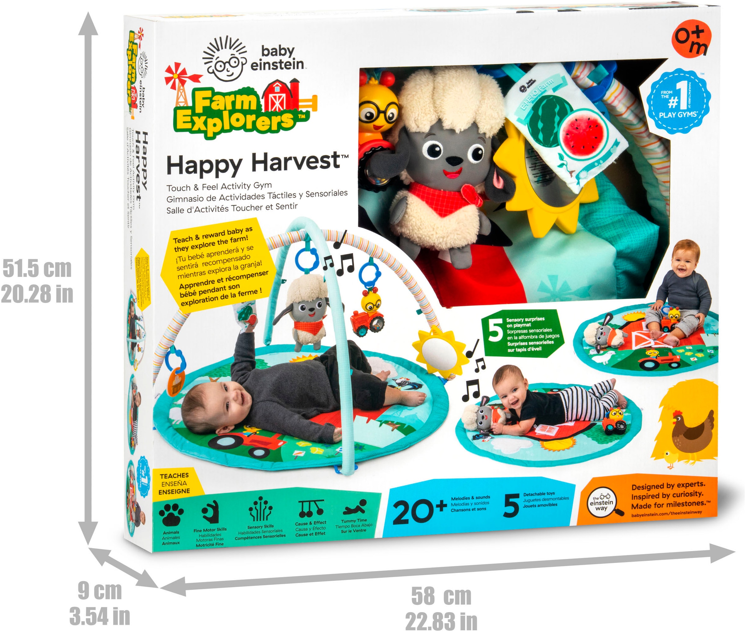 Baby Einstein Arche de jeu »Happy Harvest Touch & Feel Activity Gym« mit Soundeffekt