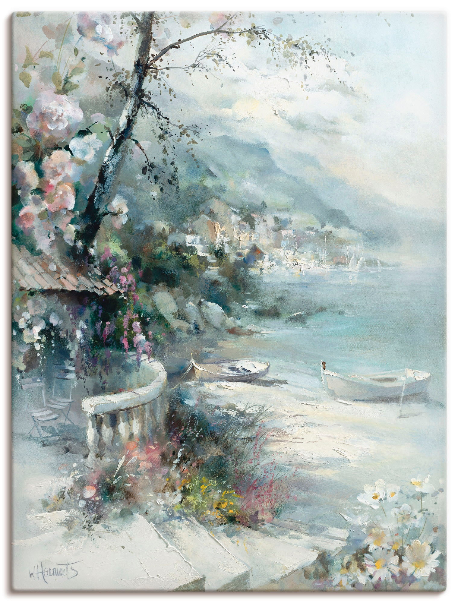 Image of Artland Wandbild "Buchtseite I" Küste 1 Stk. tlg. als Leinwandbild, Poster in verschied. Grössen