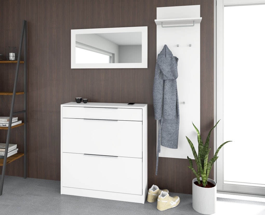 borchardt Möbel Ensemble de vestiaires »Oliva, Schuhschrank, Spiegel, Garderobenpaneel« 3 cuis tlg.