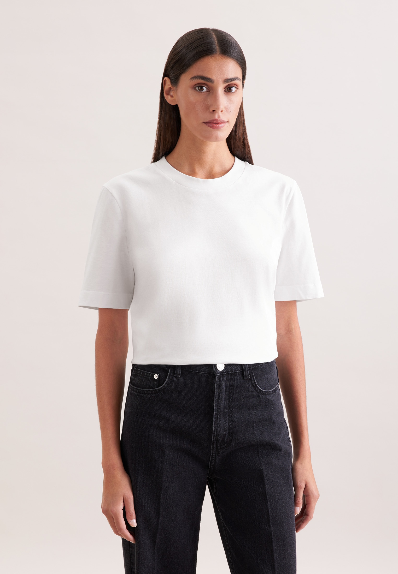 seidensticker T-shirt 1/2 col rond uni