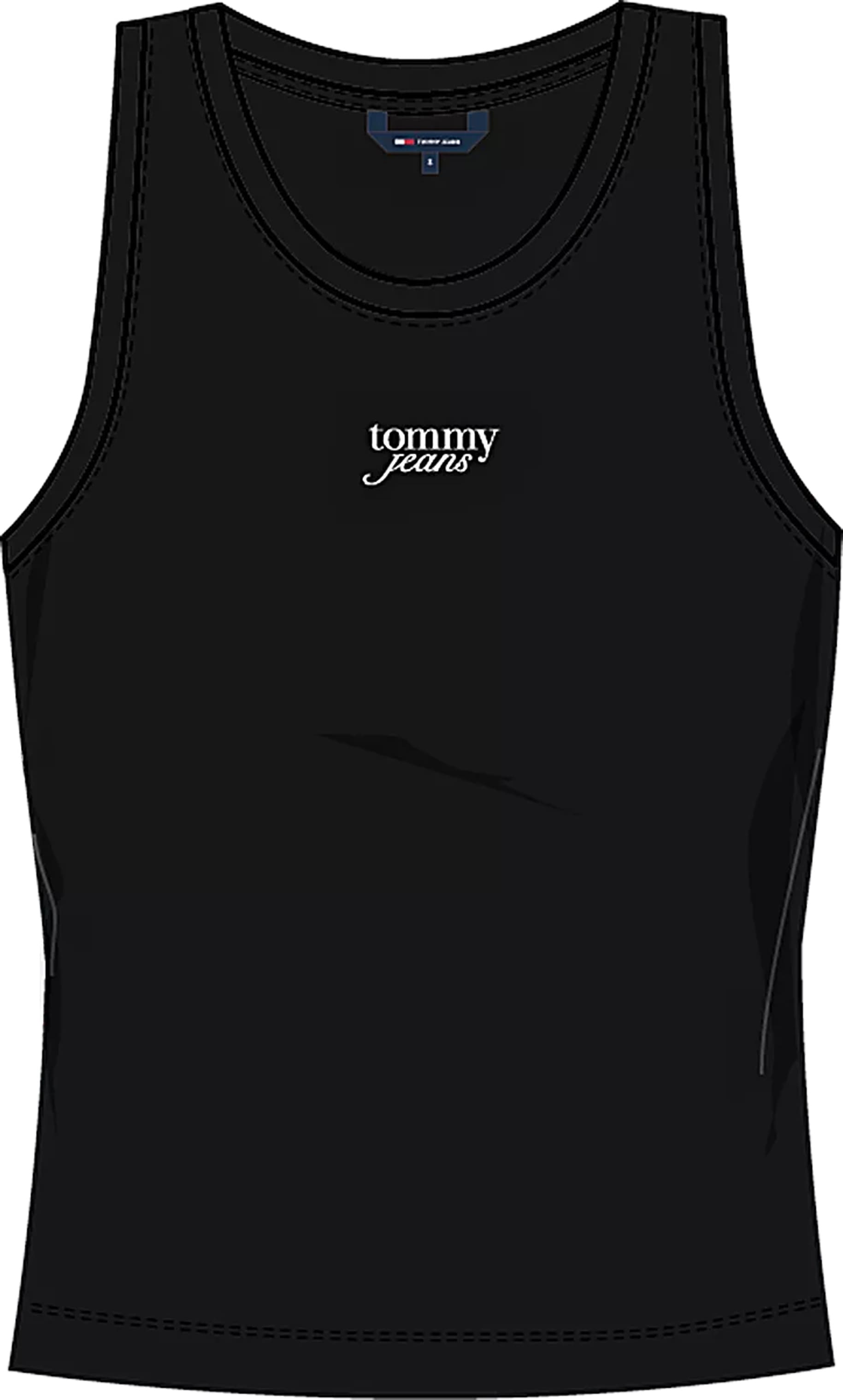 Tommy Jeans Tanktop »TJW SLIM SCRIPT RIB TANK TOP«, mit Logostickerei