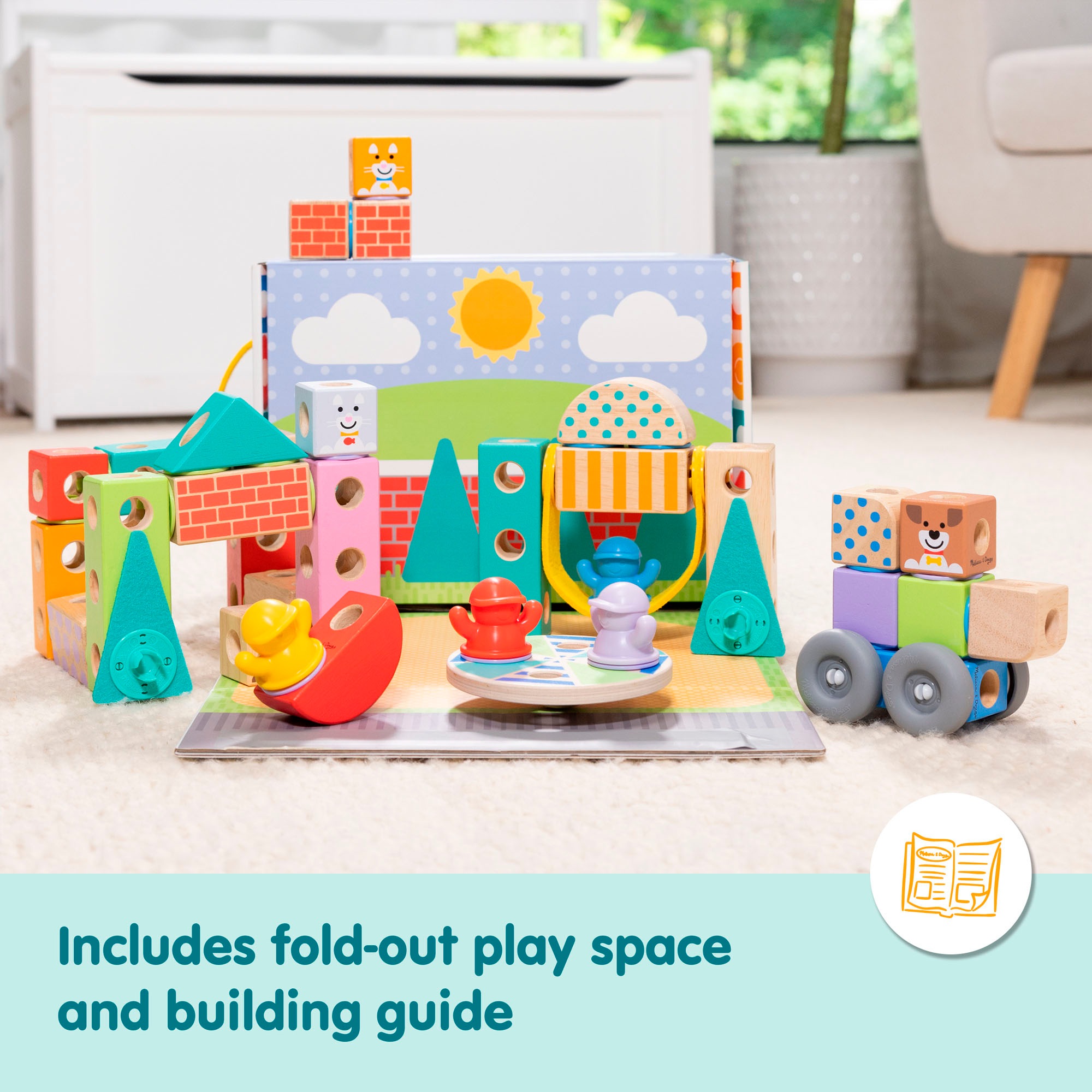 Spin Master Spielbausteine »Melissa & Doug Blockables Stadt«