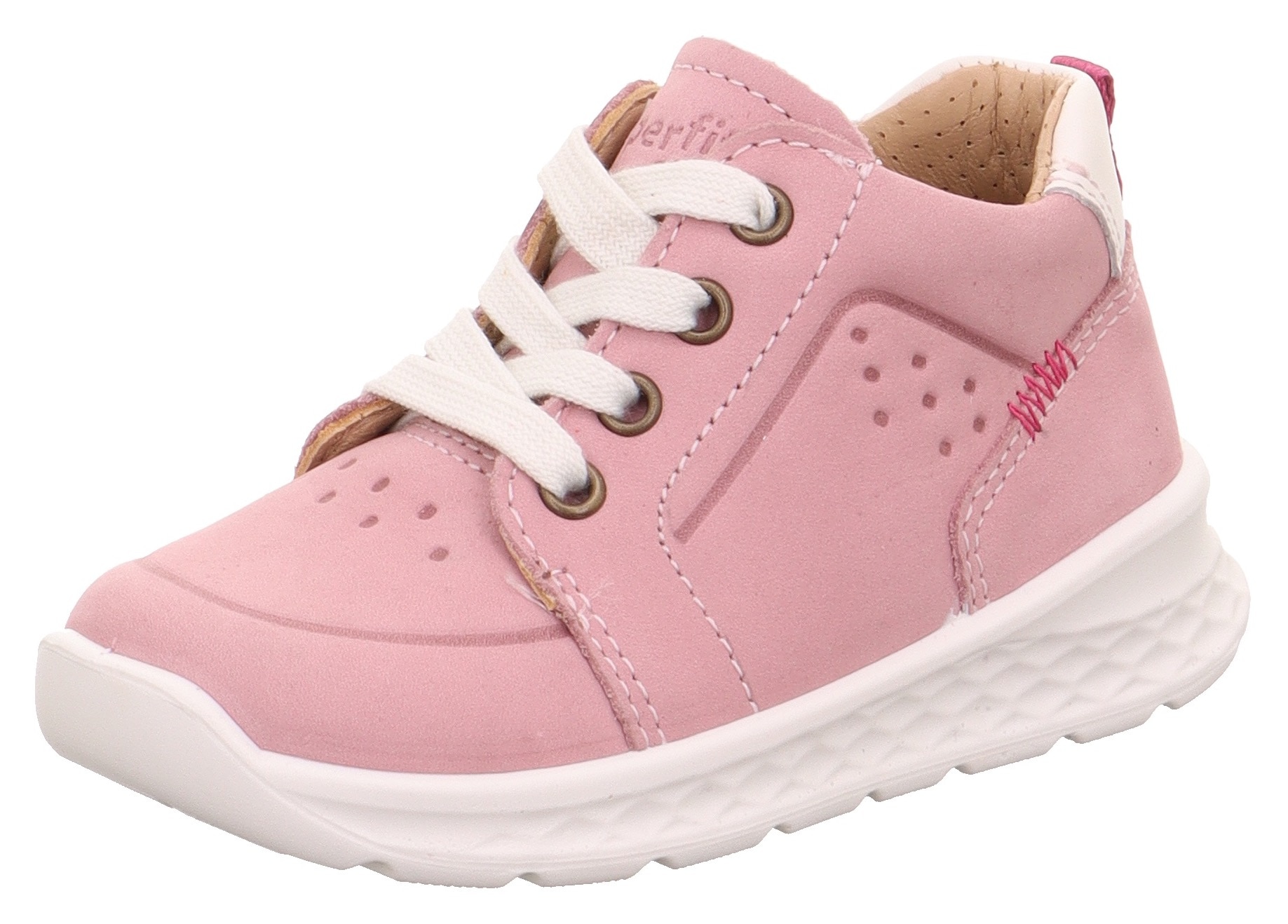 Superfit Lauflernschuh »BREEZE WMS: Mittel«, Sneaker, Schnürschuh, Babyschuh mit weichem Lederfutter