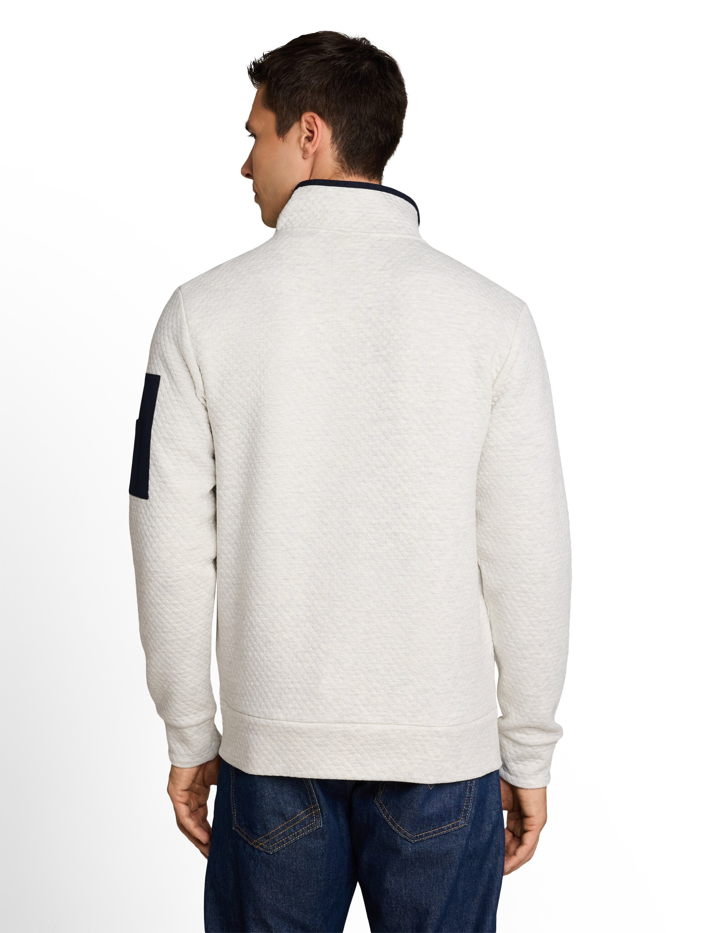 TOM TAILOR Sweatjacke Praktischer Stehkragen mit Reissverschluss / Sportiver Look