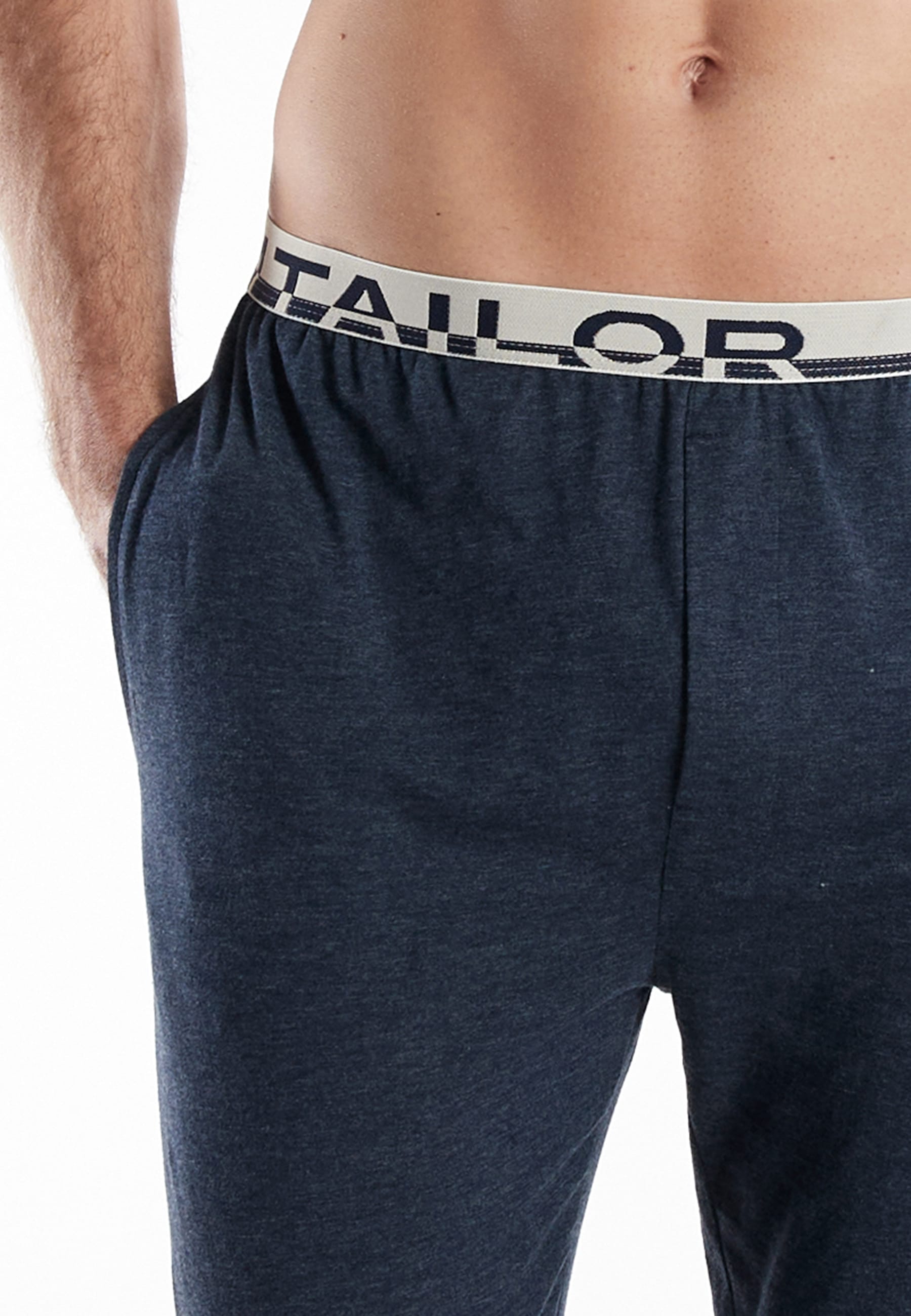 TOM TAILOR Pantalon de pyjama »Brügge«  Logobund, schmaler Fit, Seitentaschen, atmungsaktiv, Baumwollmix
