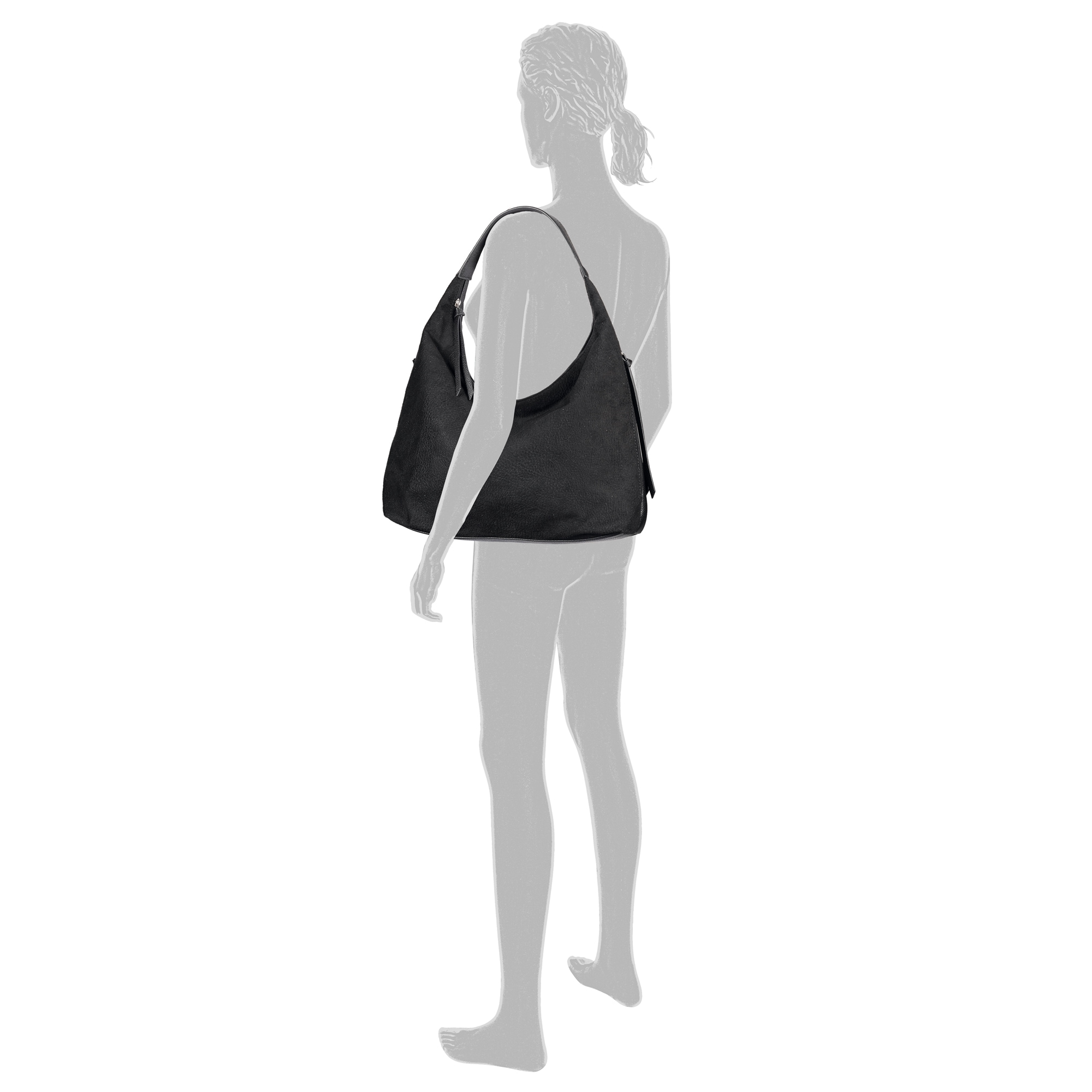 TOM TAILOR Hobo »Aiana« Damen Handtasche, mit Fransen-Reissverschluss