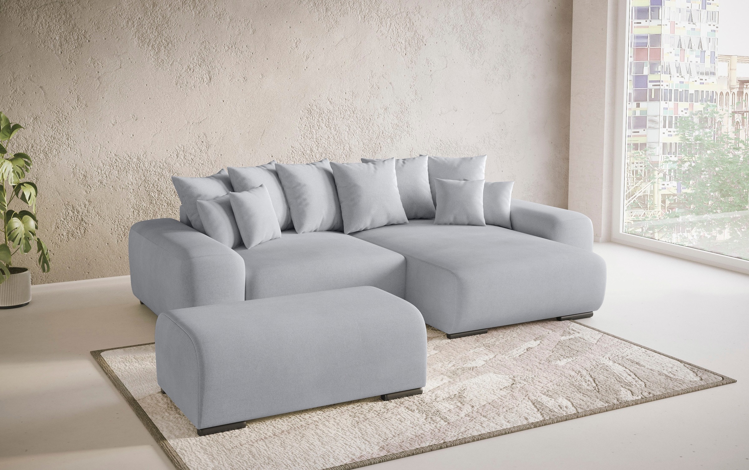 Mr. Couch Polsterecke »Sundance II«, Dauerschläfer mit EasyBett-Schlaffunktion, Bettkasten