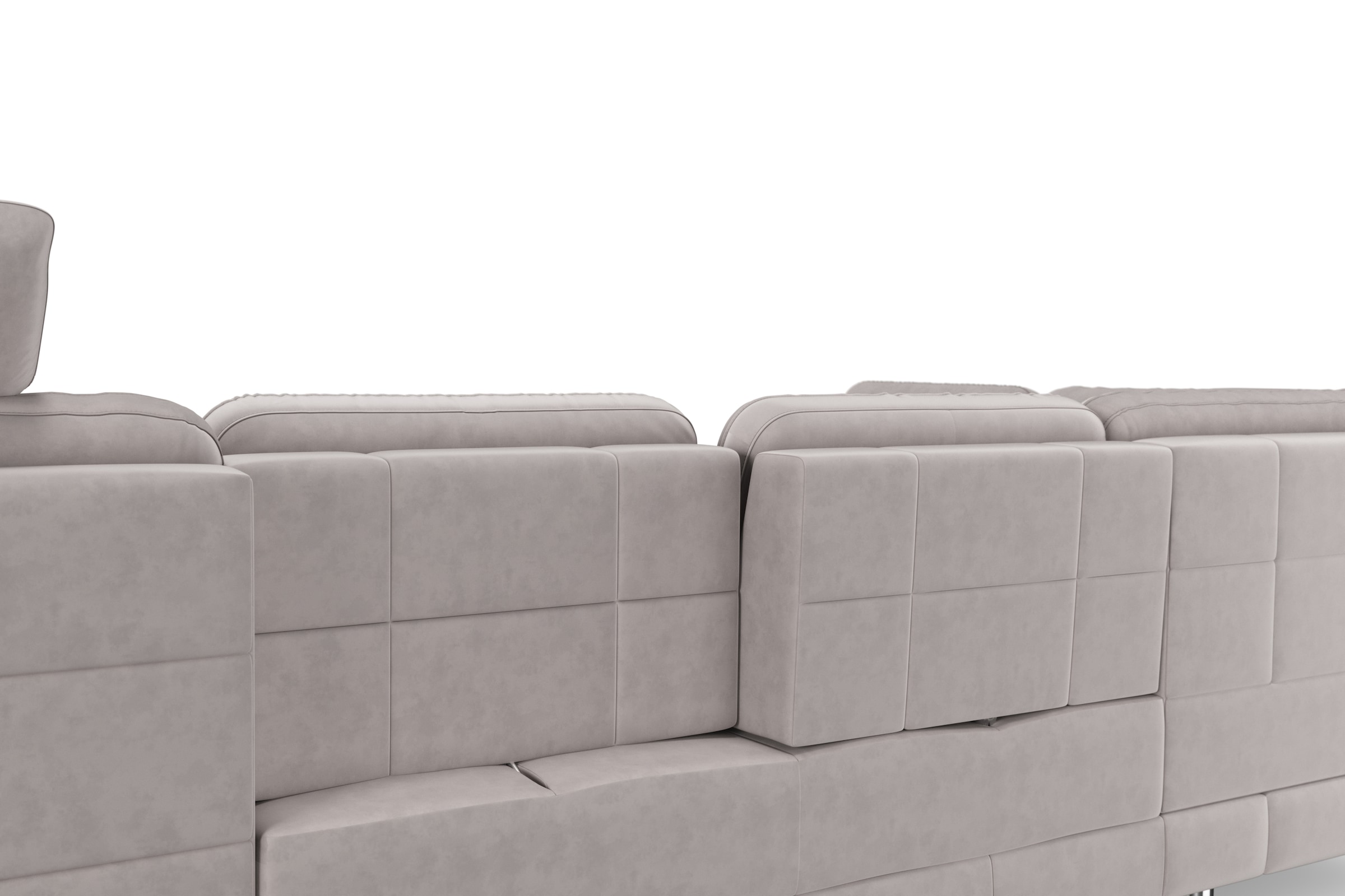 sit&more Wohnlandschaft »Bendigo U-Form« inklusive Sitztiefenverstellung, Bodenfreiheit 12 cm, in 2 Fussfarben