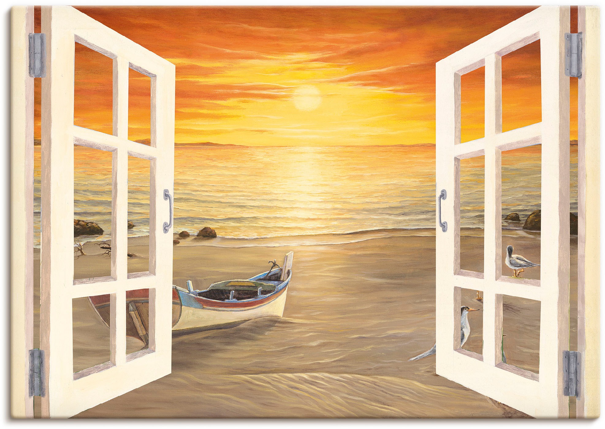 Image of Artland Wandbild »Möwen«, Meer Bilder, (1 St.), in vielen Grössen & Produktarten - Alubild / Outdoorbild für den Aussenbereich, Leinwandbild, Poster, Wandaufkleber / Wandtattoo auch für Badezimmer geeignet bei Ackermann Versand Schweiz