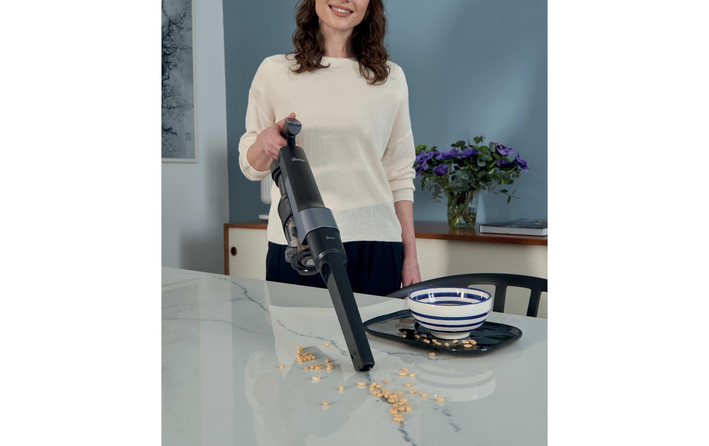 Hoover Aspirateur à main et à manche sans fil »HF210HP 11 Hf2« Ultraleichter Akku-Stabstaubsauger mit Ultra Compact X3-Technologie