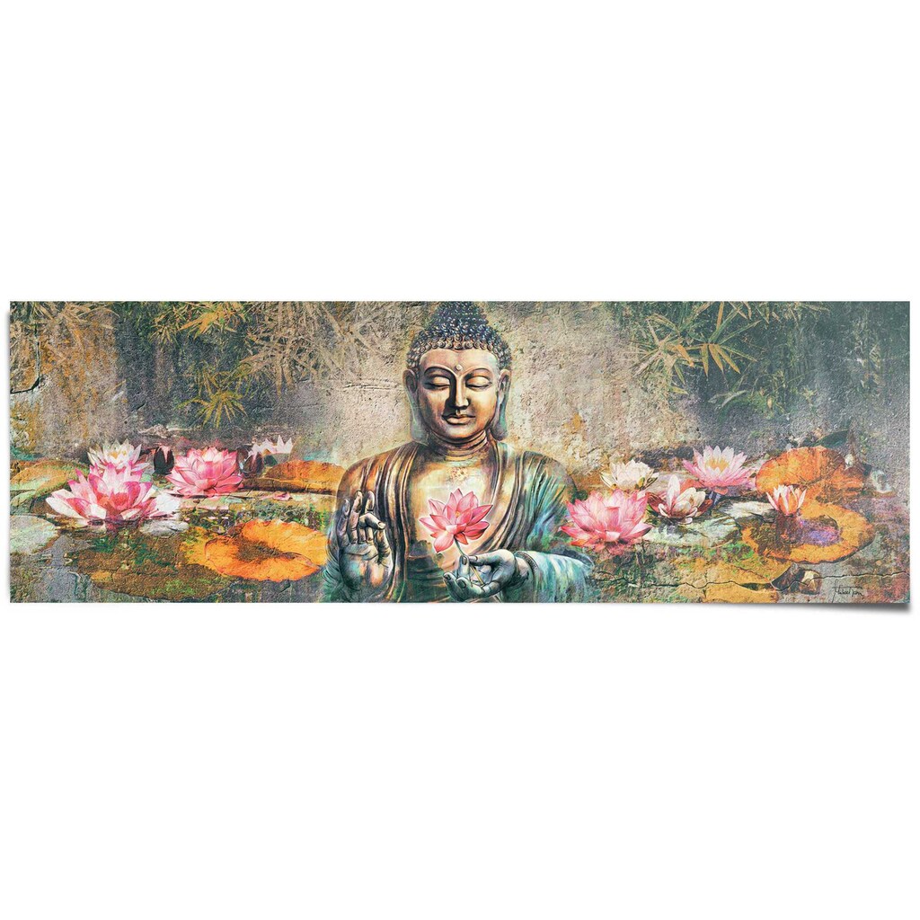 Reinders! Poster »Lotus Buddha«, (1 St.)