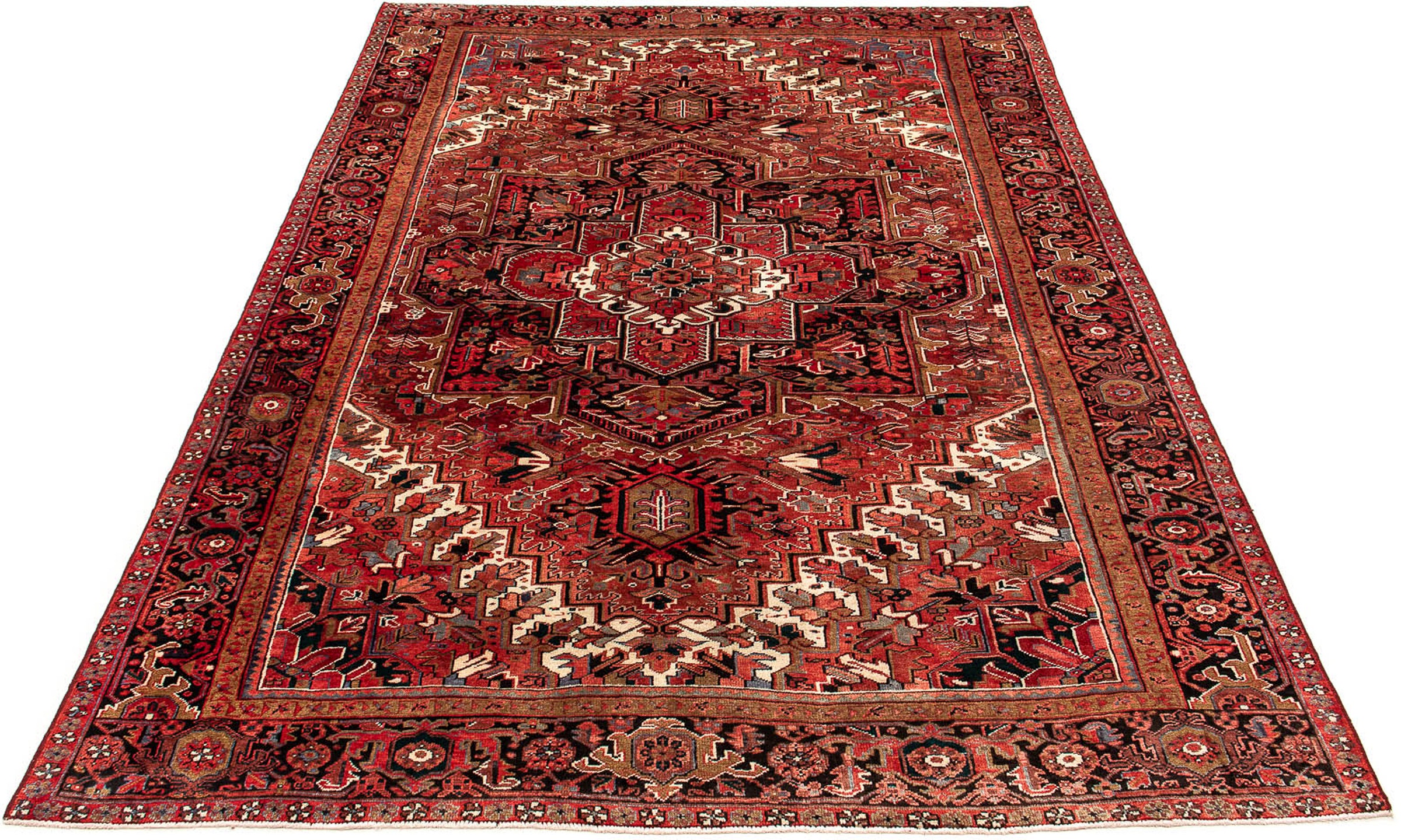 Image of morgenland Orientteppich »Perser - Nomadic - 390 x 295 cm - dunkelrot«, rechteckig, 10 mm Höhe, Wohnzimmer, Handgeknüpft, Einzelstück mit Zertifikat bei Ackermann Versand Schweiz