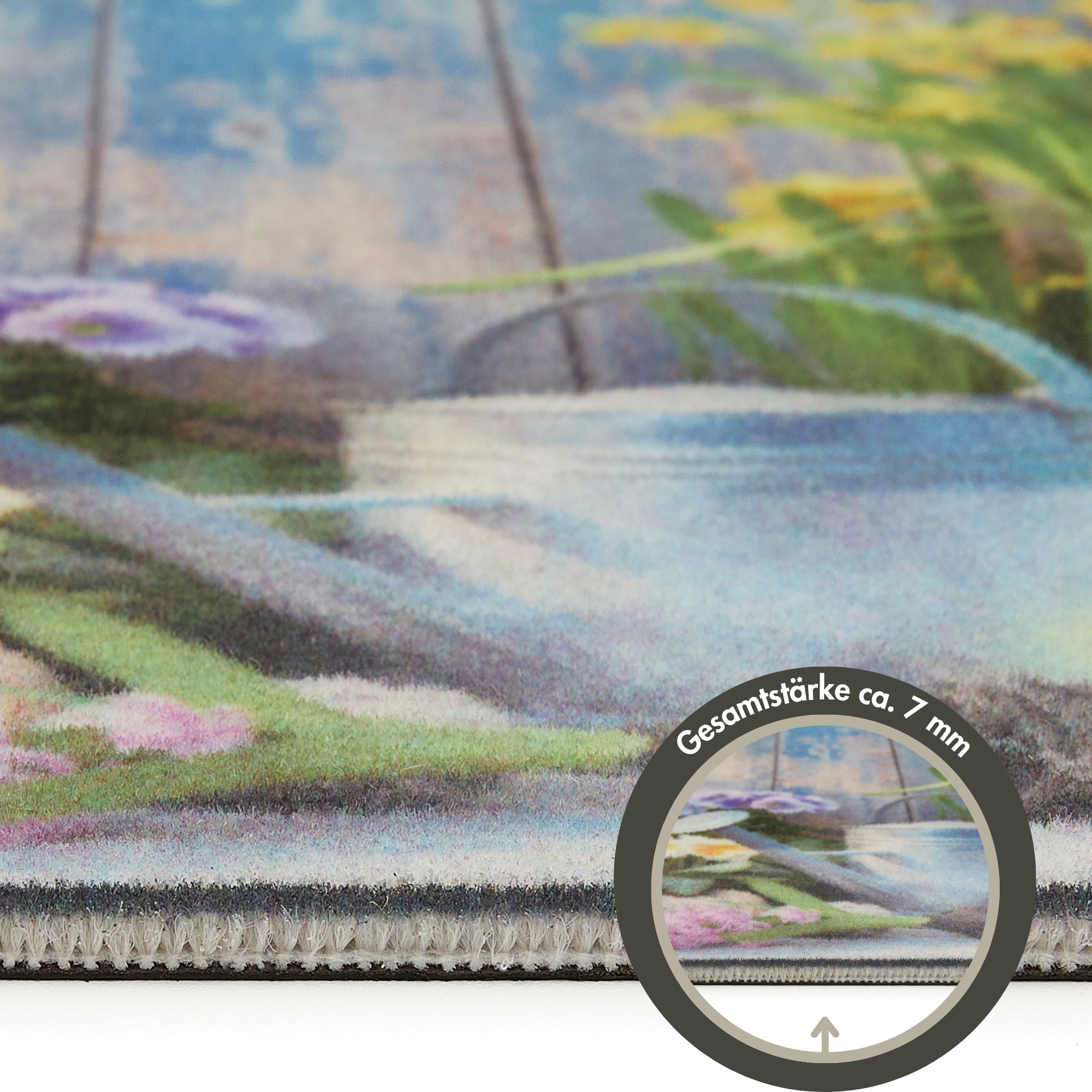 Andiamo Fussmatte »Modern«, rechteckig, 6,5 mm Höhe, Schmutzfangmatte, bedruckt, diverse Motive, In- und Outdoor geeignet