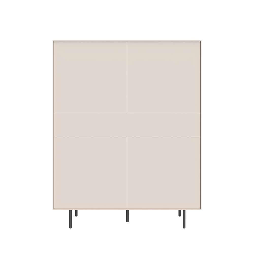 LeGer Home by Lena Gercke Buffet haut »Essentials, Sideboard, Kommode, Anrichte, Schrank, Stauraumschrank« Breite: 111 cm, UV lackiert, Push-to-open-Funktion