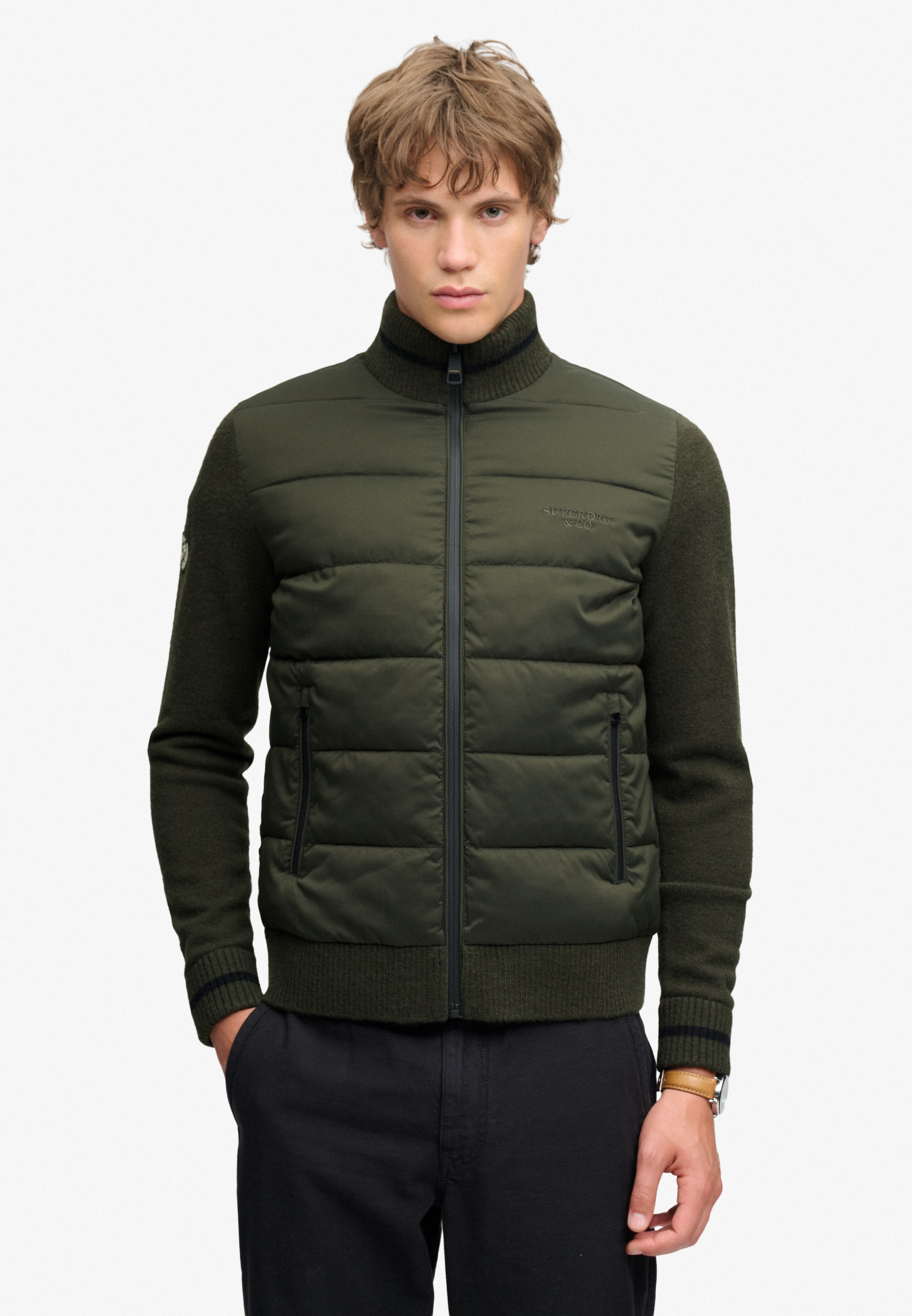 Image of Superdry Steppjacke "SLALOM HYBRID JACKET" Kunstfaser, slim fit