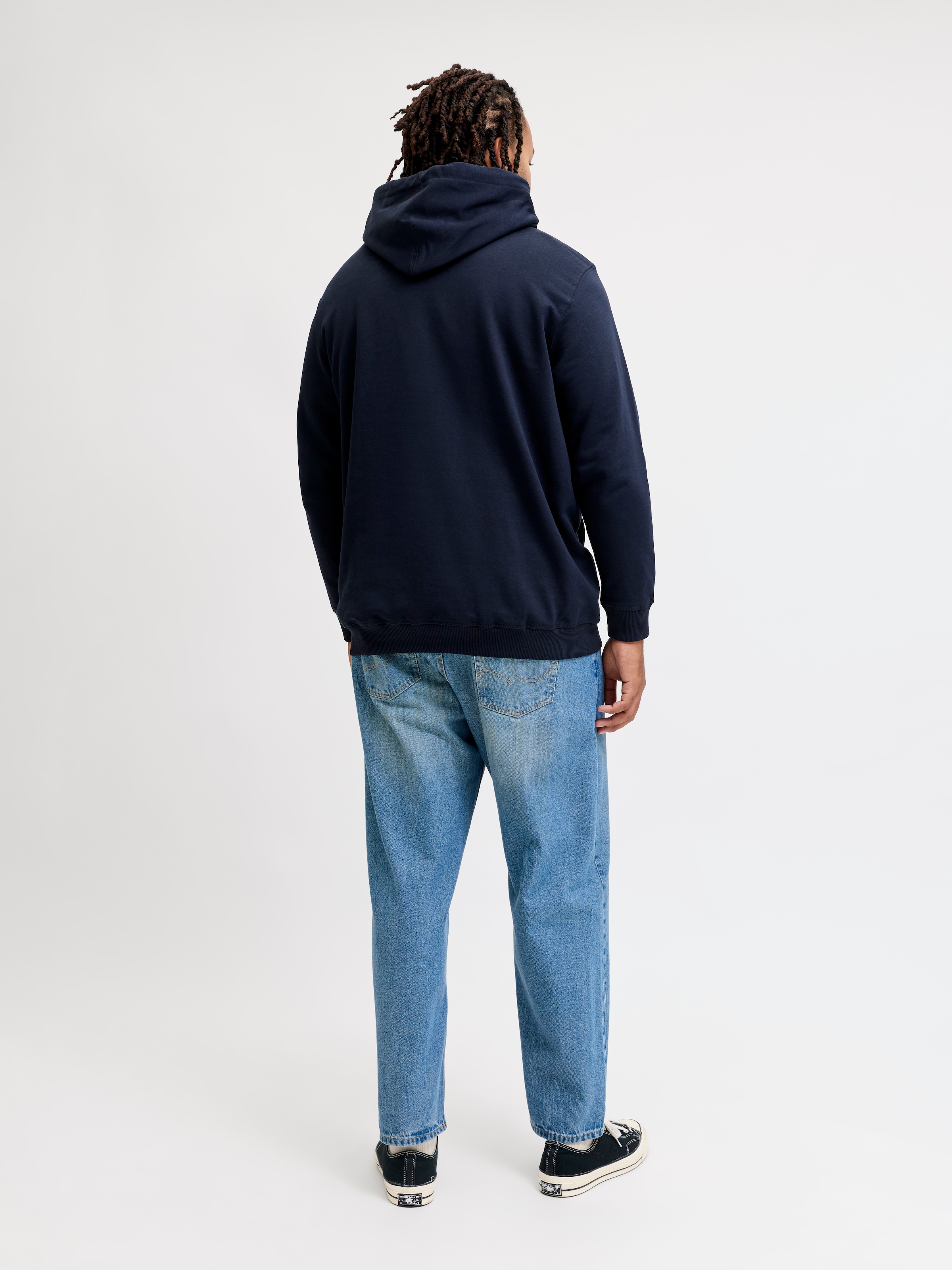 Jack & Jones PlusSize Sweat à capuche »JORNORREBRO EMB SWEAT HOOD PLS«, mélange coton, coupe régulière

