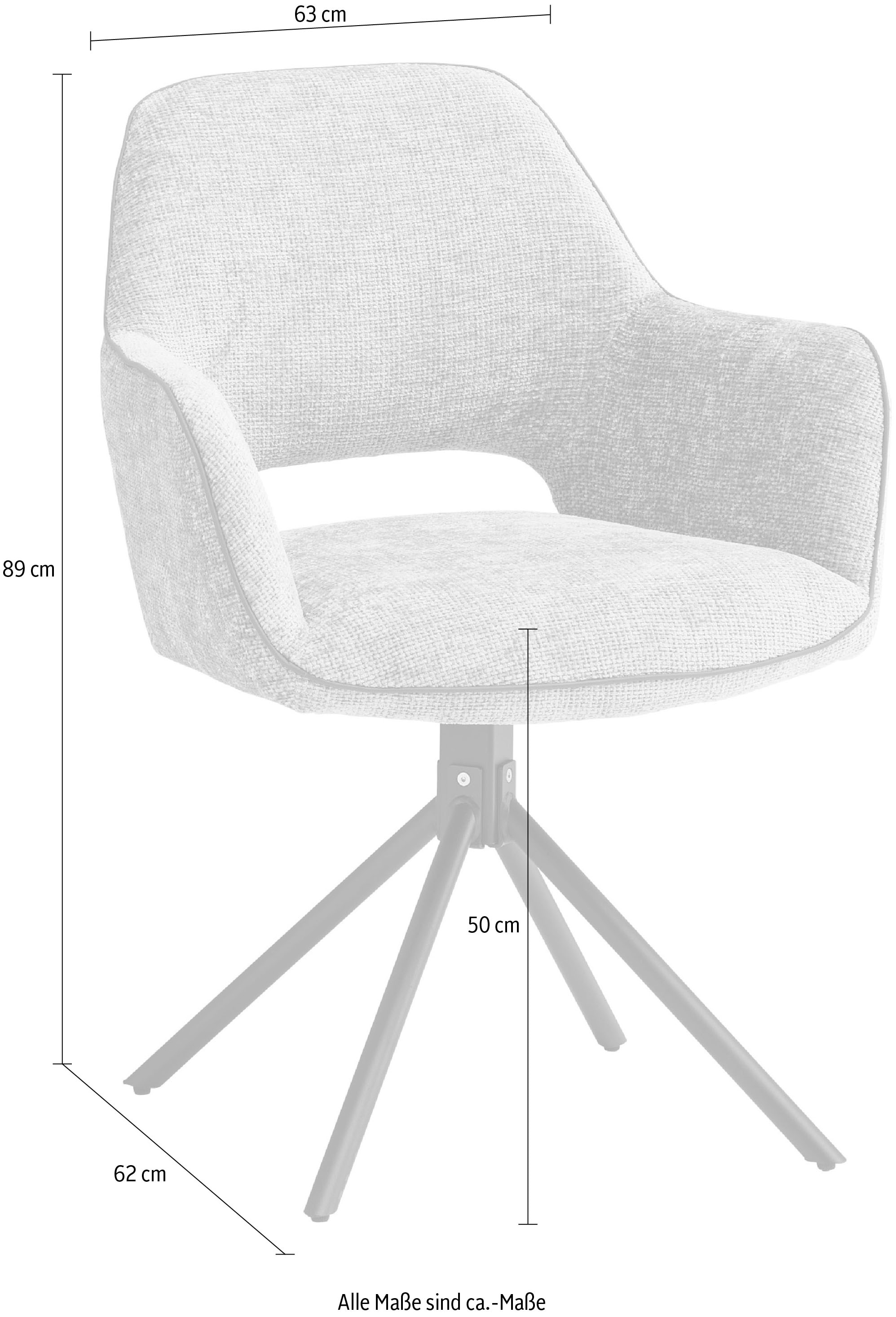 Stolkom Armlehnstuhl »Adriana« (Set) 2 Stk.180 grad drehbar mit Auto-Return