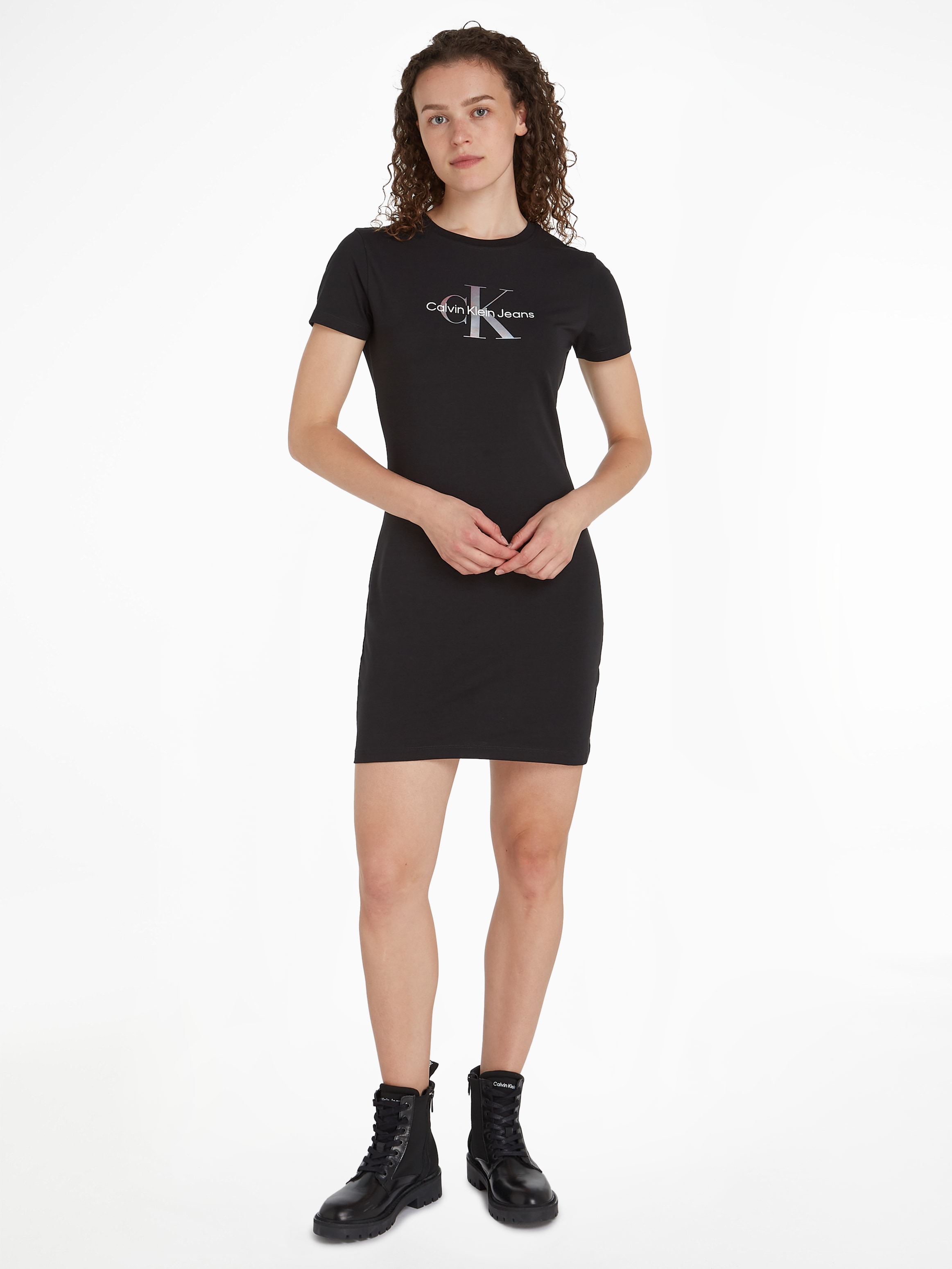 Shirtkleid »DIFFUSED MONOLOGO DRESS«, mit Logoschriftzug