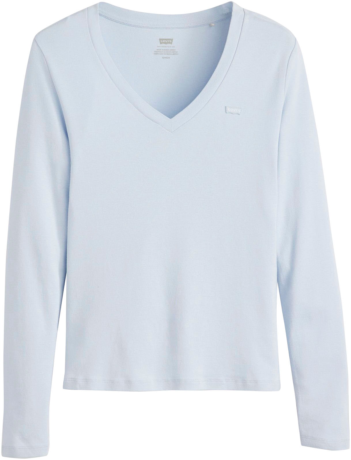 Levi's® Langarmshirt »ESSENTIAL HM LS VNECK«, mit Logo Stickerei