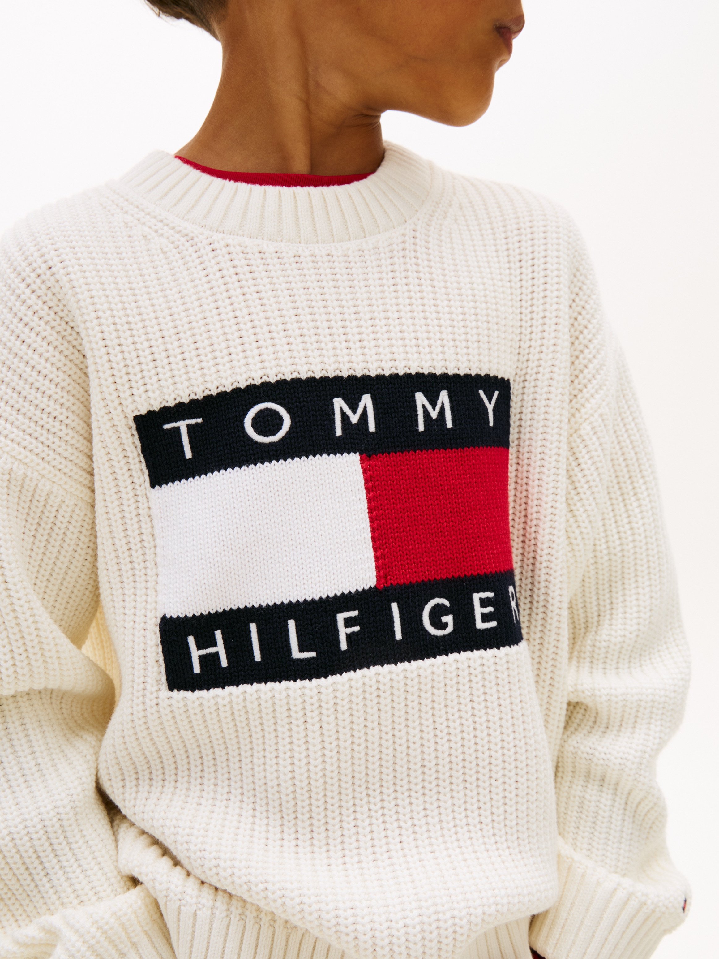 Tommy Hilfiger Pull en tricot Coupe régulière, pour enfants jusqu'à 16 ans