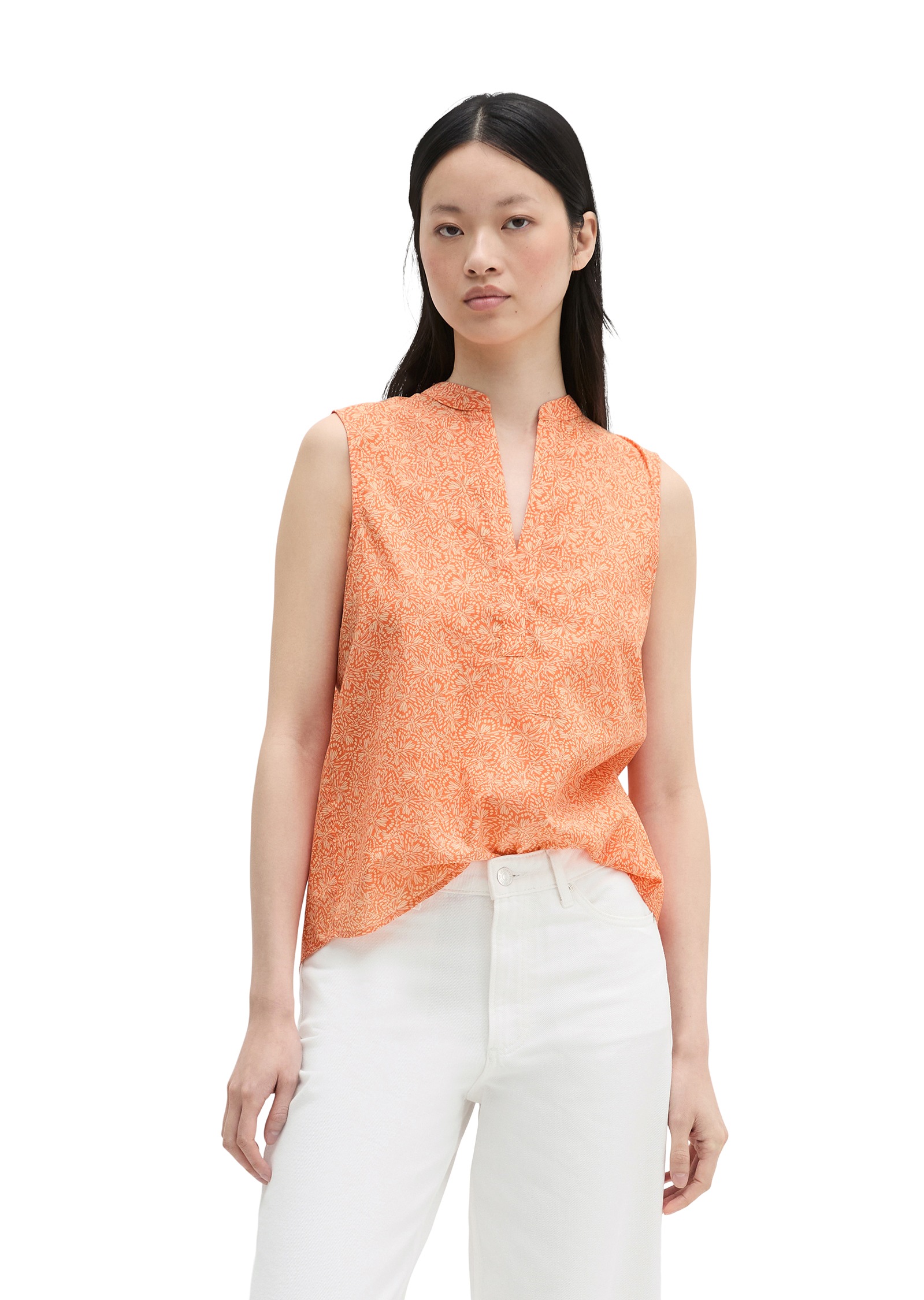 Image of Marc OPolo Blusentop loose aus bedrucktem Baumwoll-Voile