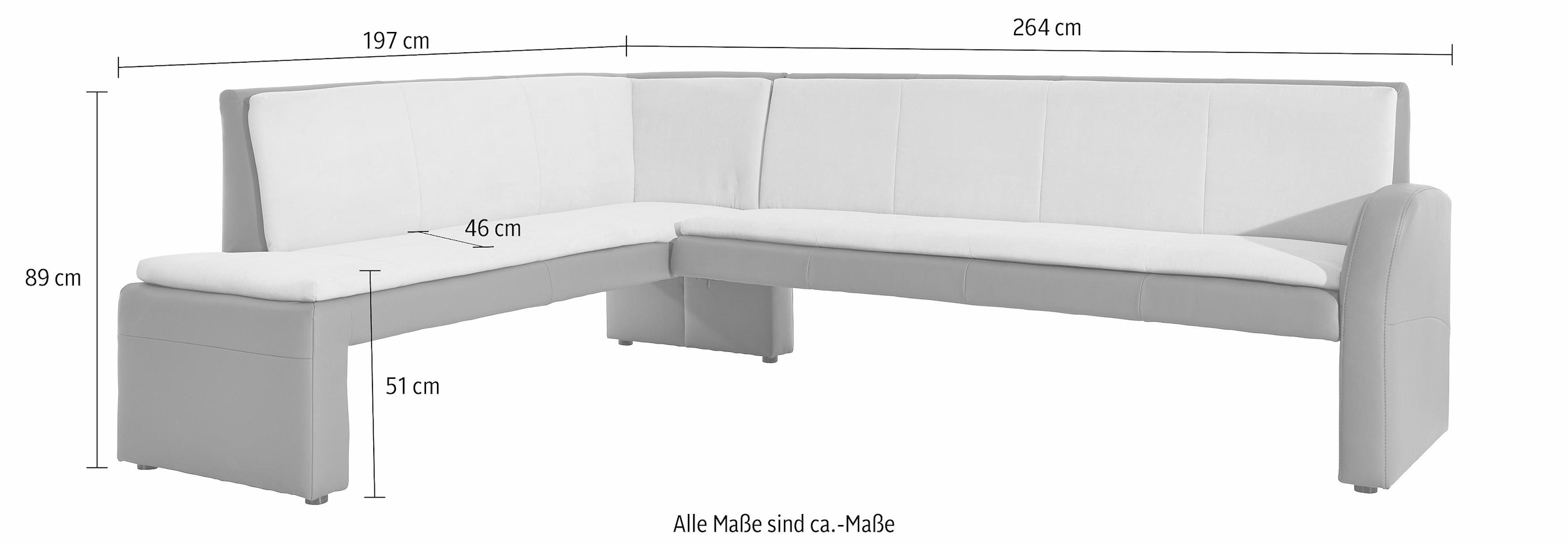 exxpo - sofa fashion Eckbank »Cortado«, Frei im Raum stellbar