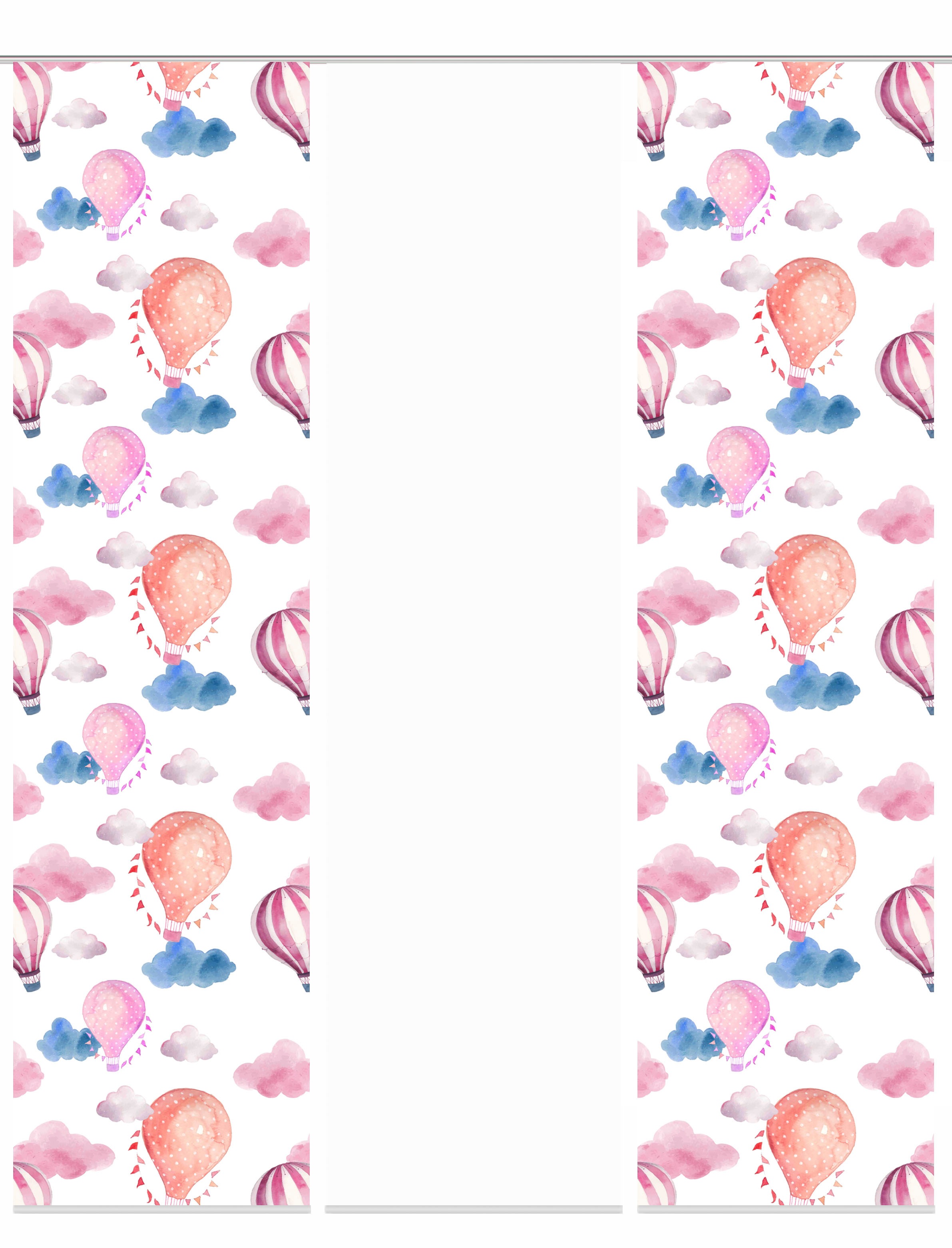 Image of HOME WOHNIDEEN Schiebegardine »BALLONS«, (3 St.), Schiebevorhang Digidruck 3er Set BALLONS bei Ackermann Versand Schweiz