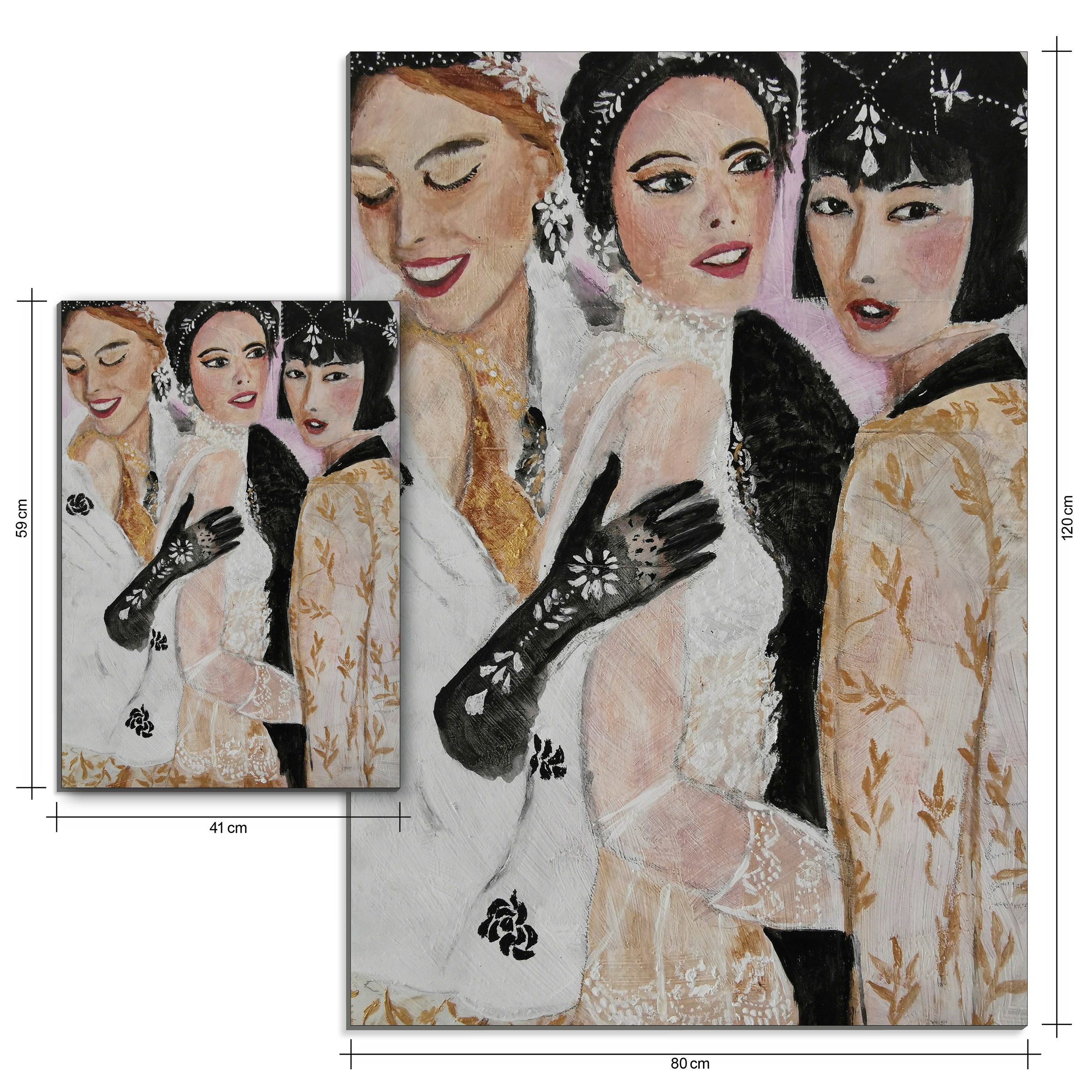 MySpotti Alu-Dibond-Druck »Artfix Girl Squad«, inkl. 3D-Magic Befestigungsset