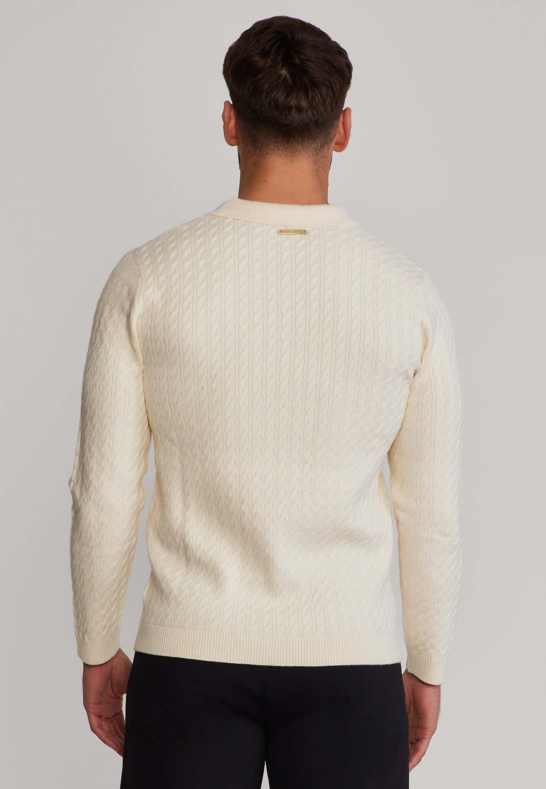 Siksilk Polo à manches longues »Siksilk Langarmpolo Knitted Polo«